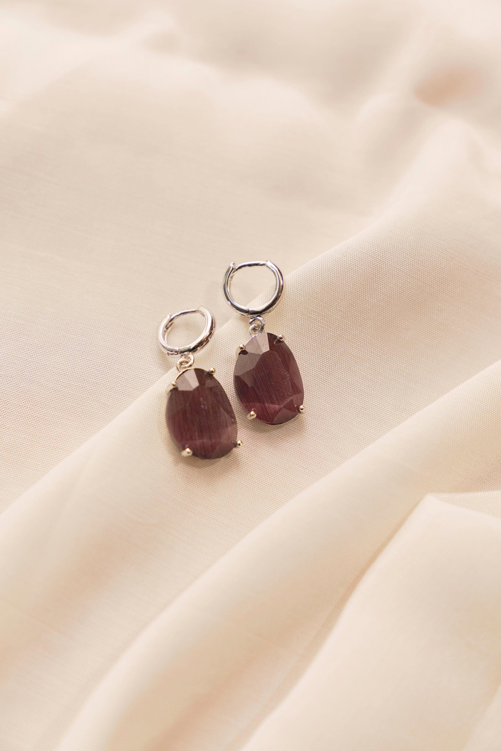 Purple Earrings Beyond East Official