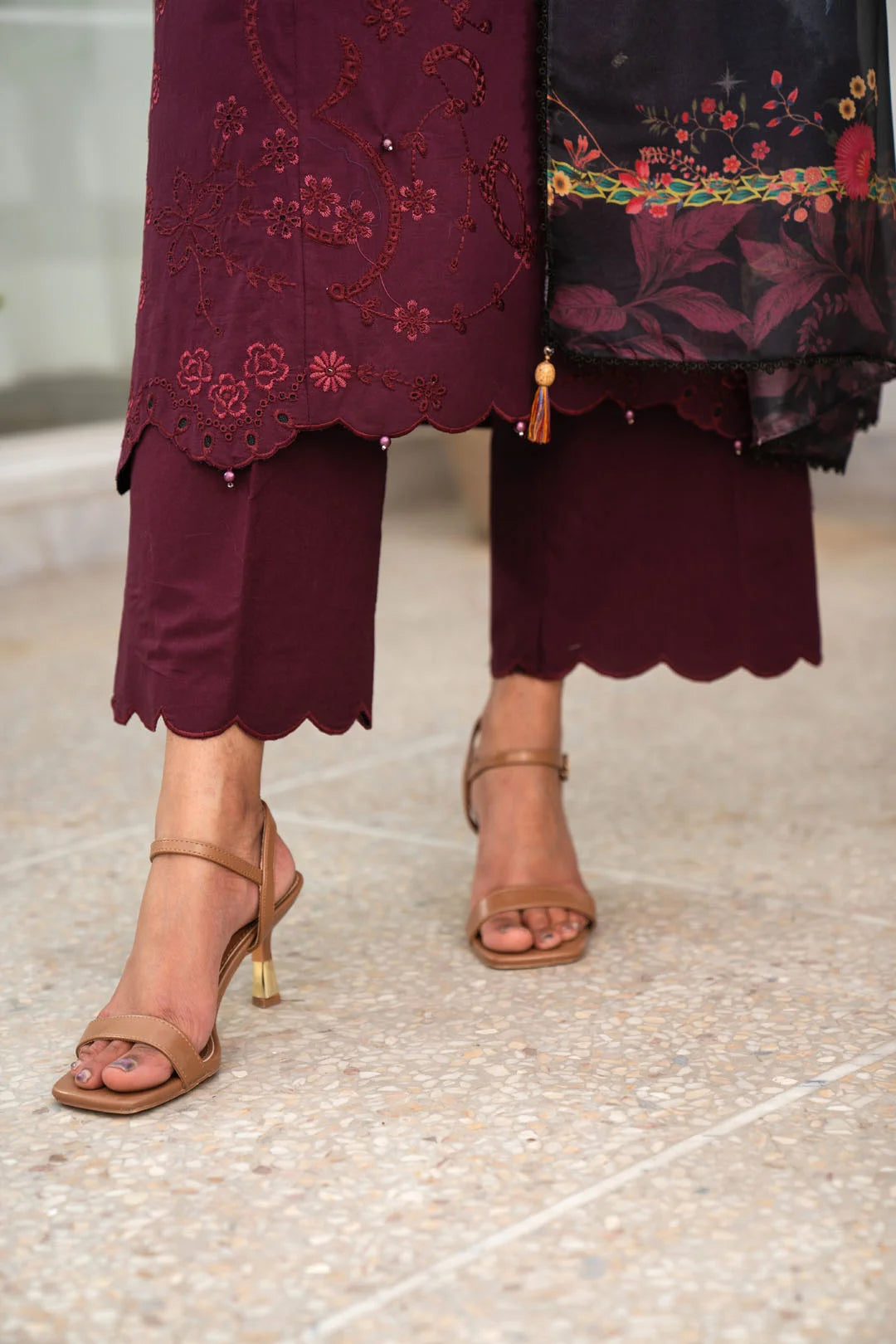 3 Piece Embroidered Lawn Suit Unstitched - 26