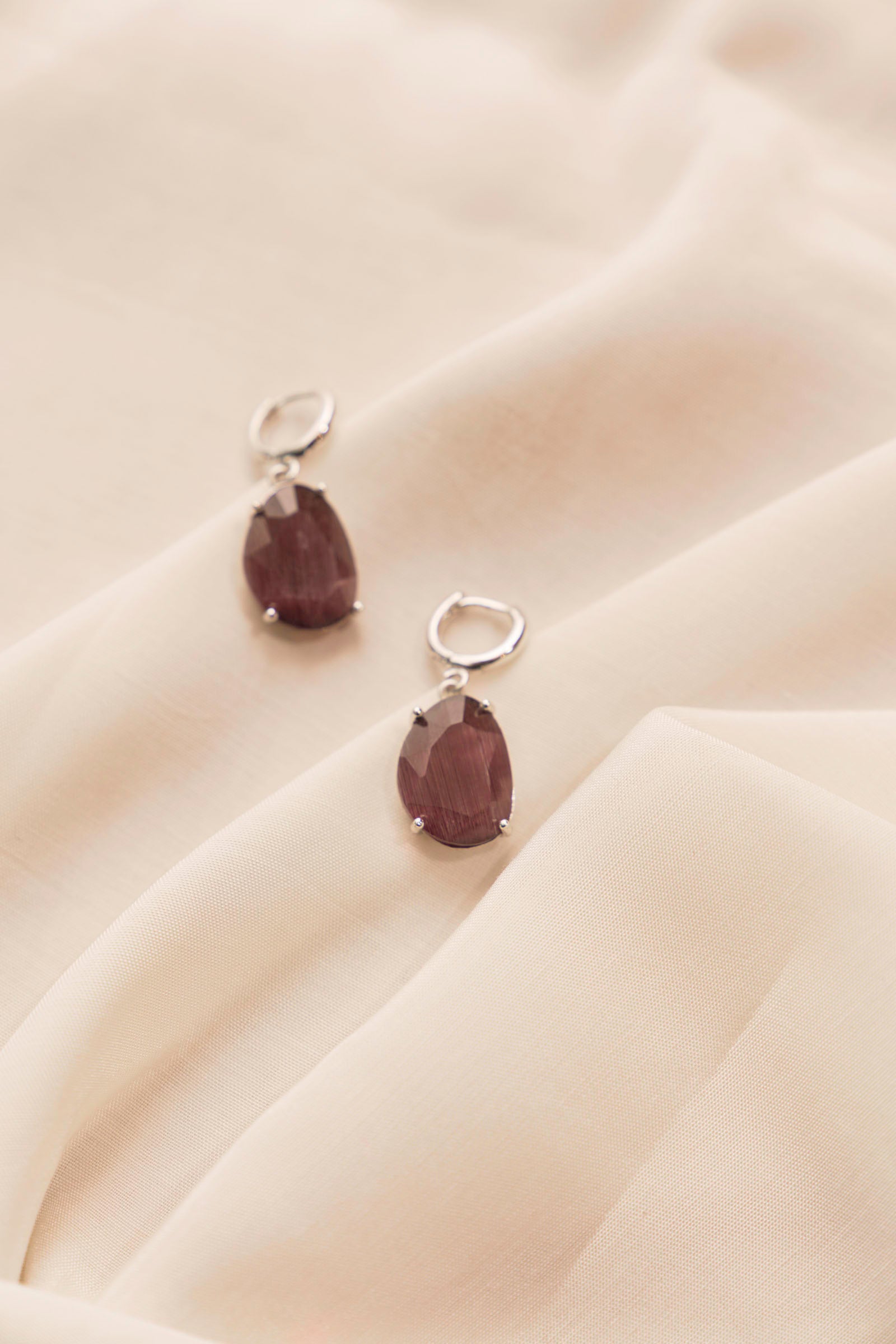Purple Earrings Beyond East Official