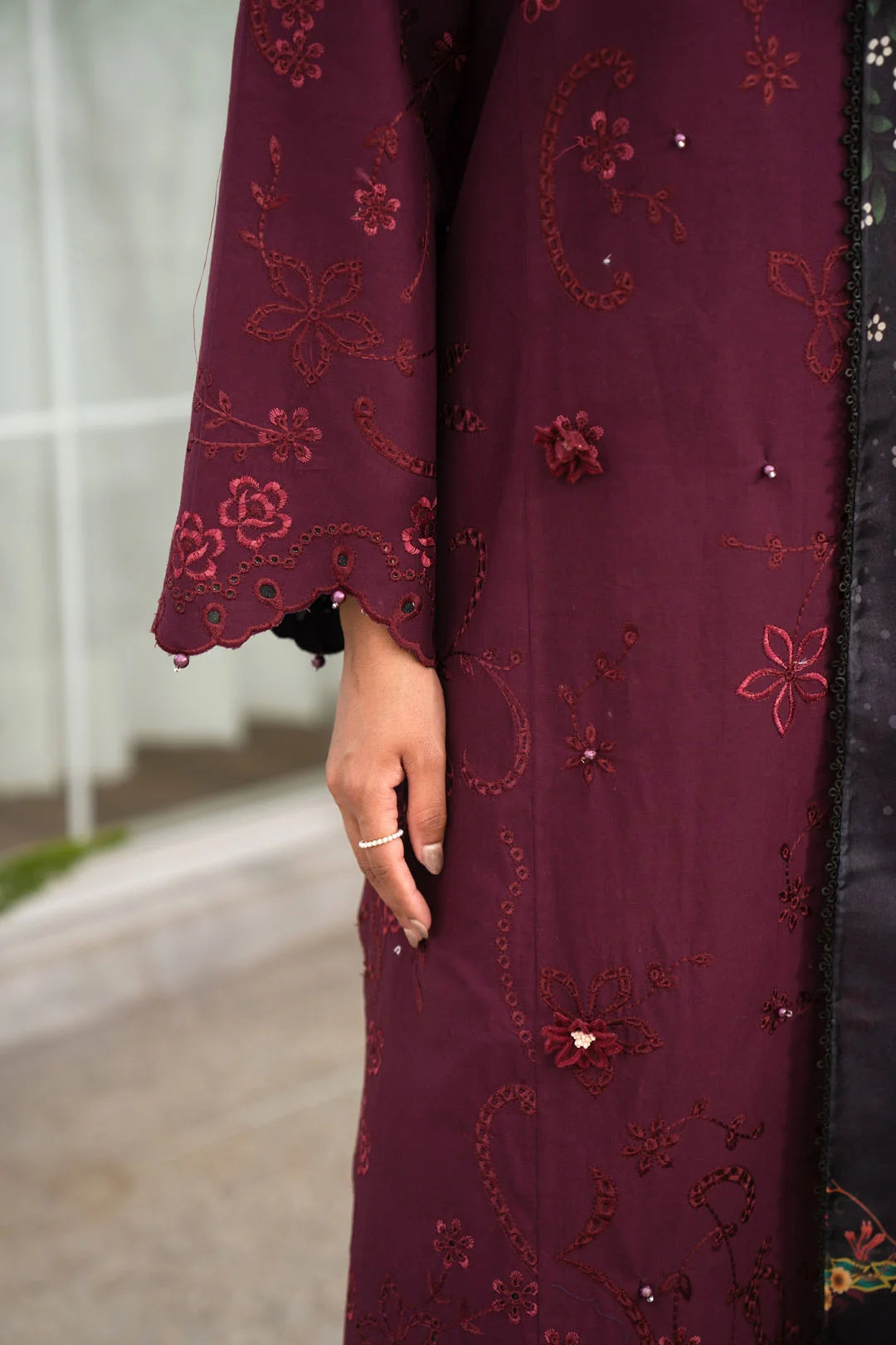 3 Piece Embroidered Lawn Suit Unstitched - 26