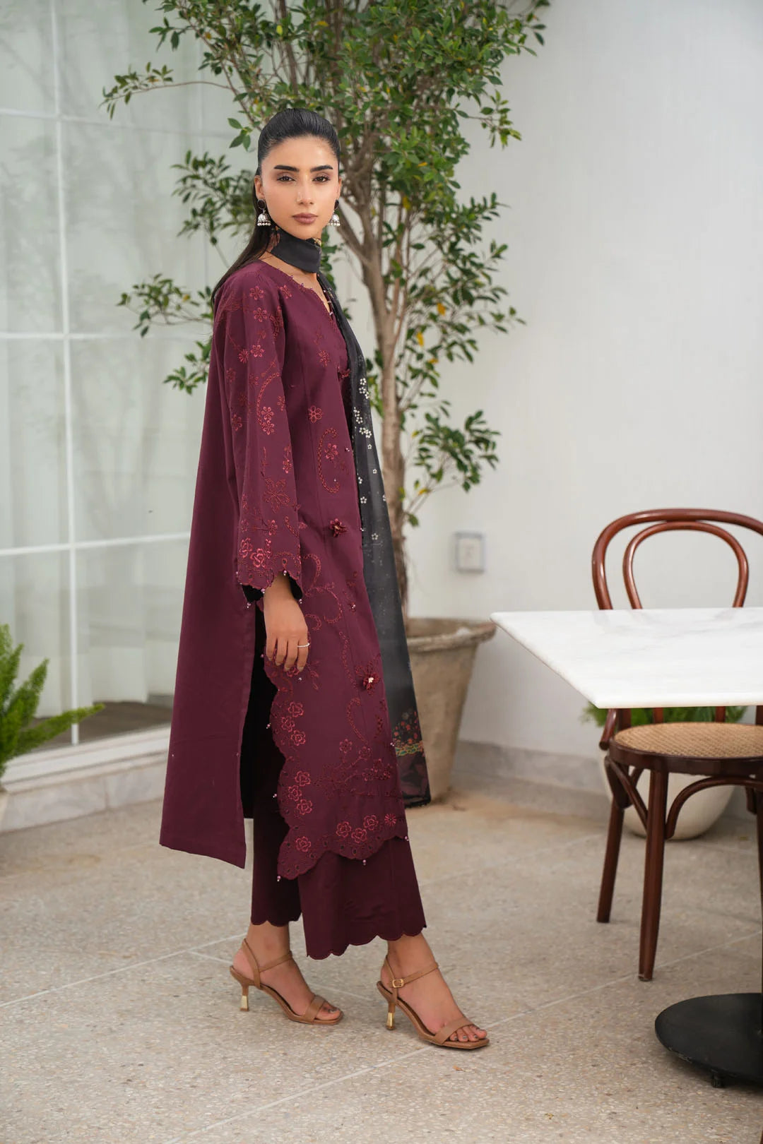 3 Piece Embroidered Lawn Suit Unstitched - 26