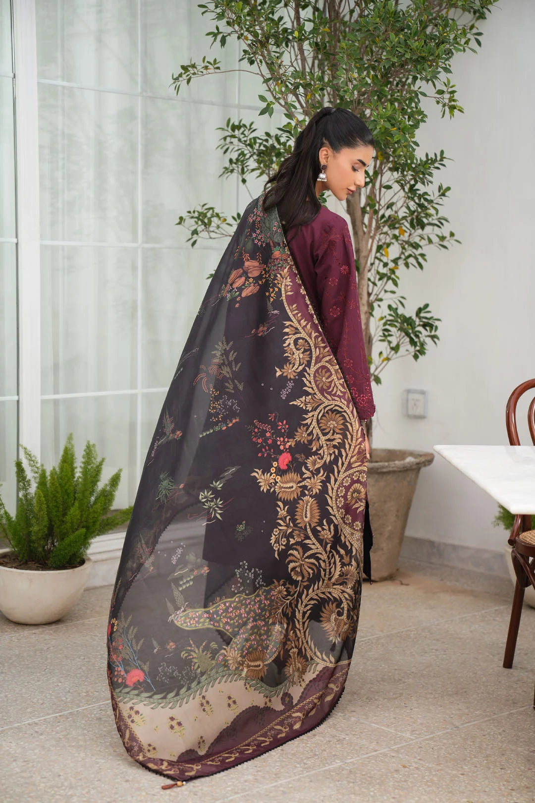 3 Piece Embroidered Lawn Suit Unstitched - 26