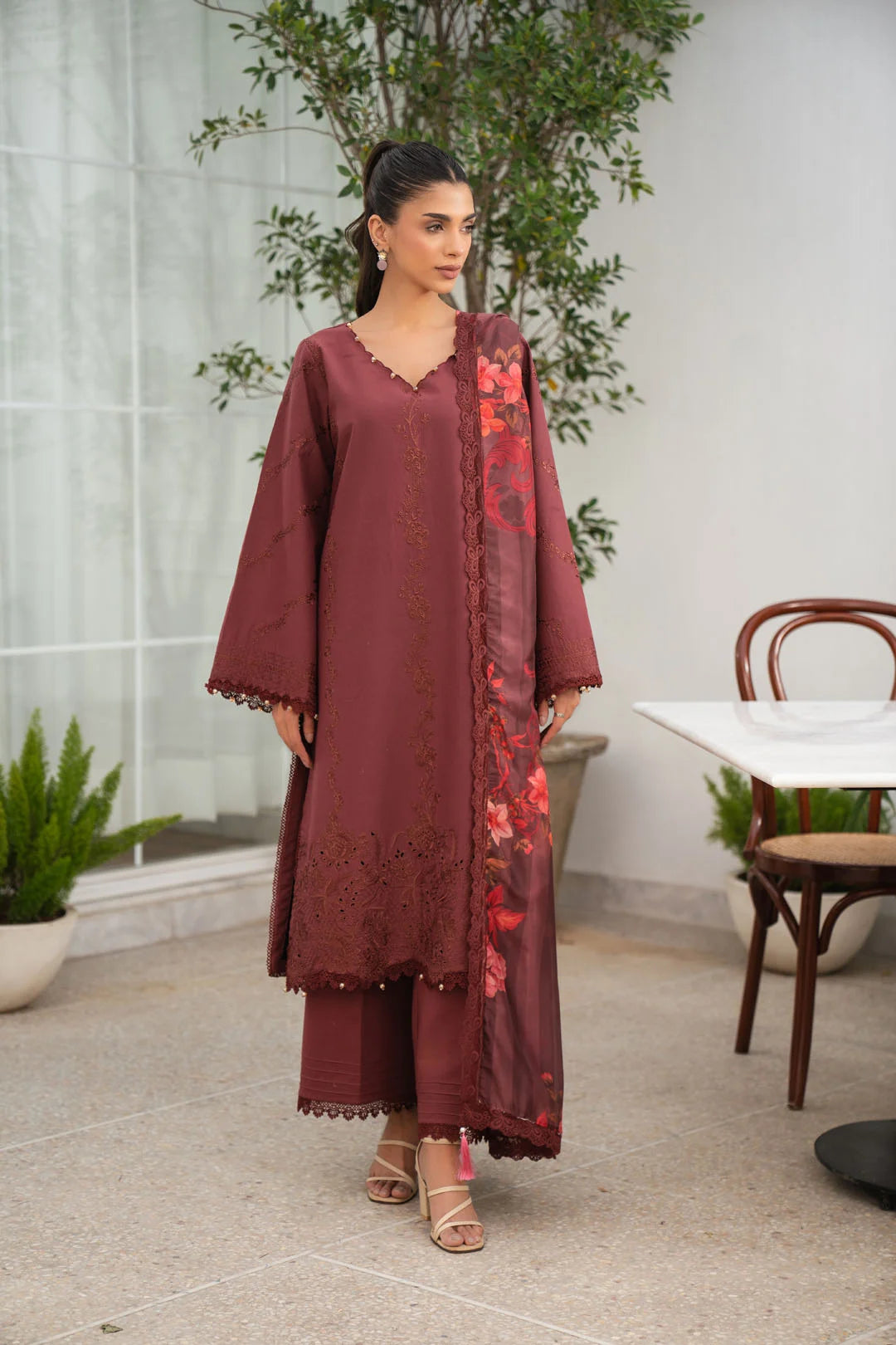 3 Piece Embroidered Lawn Suit