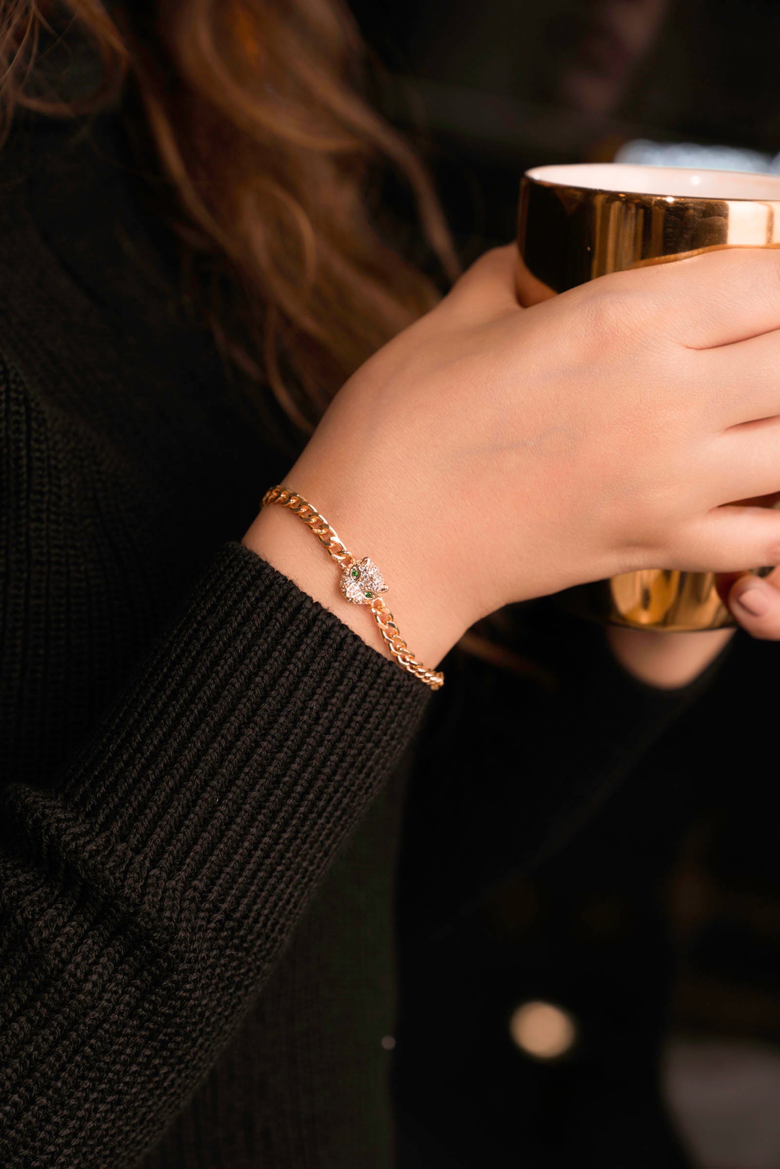 Golden Metallic Bracelet Beyond East Official