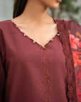 3 Piece Embroidered Lawn Suit