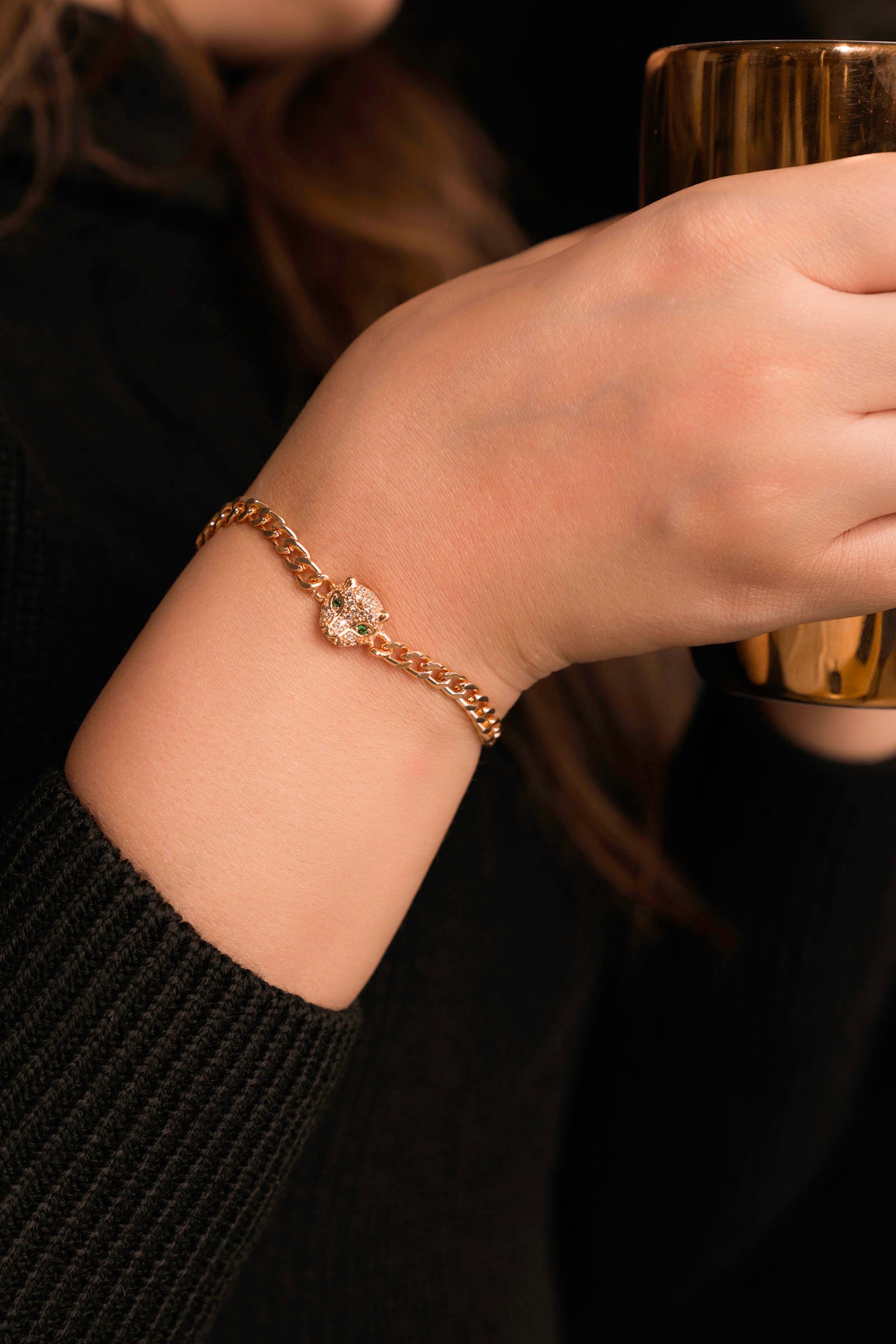 Golden Metallic Bracelet Beyond East Official