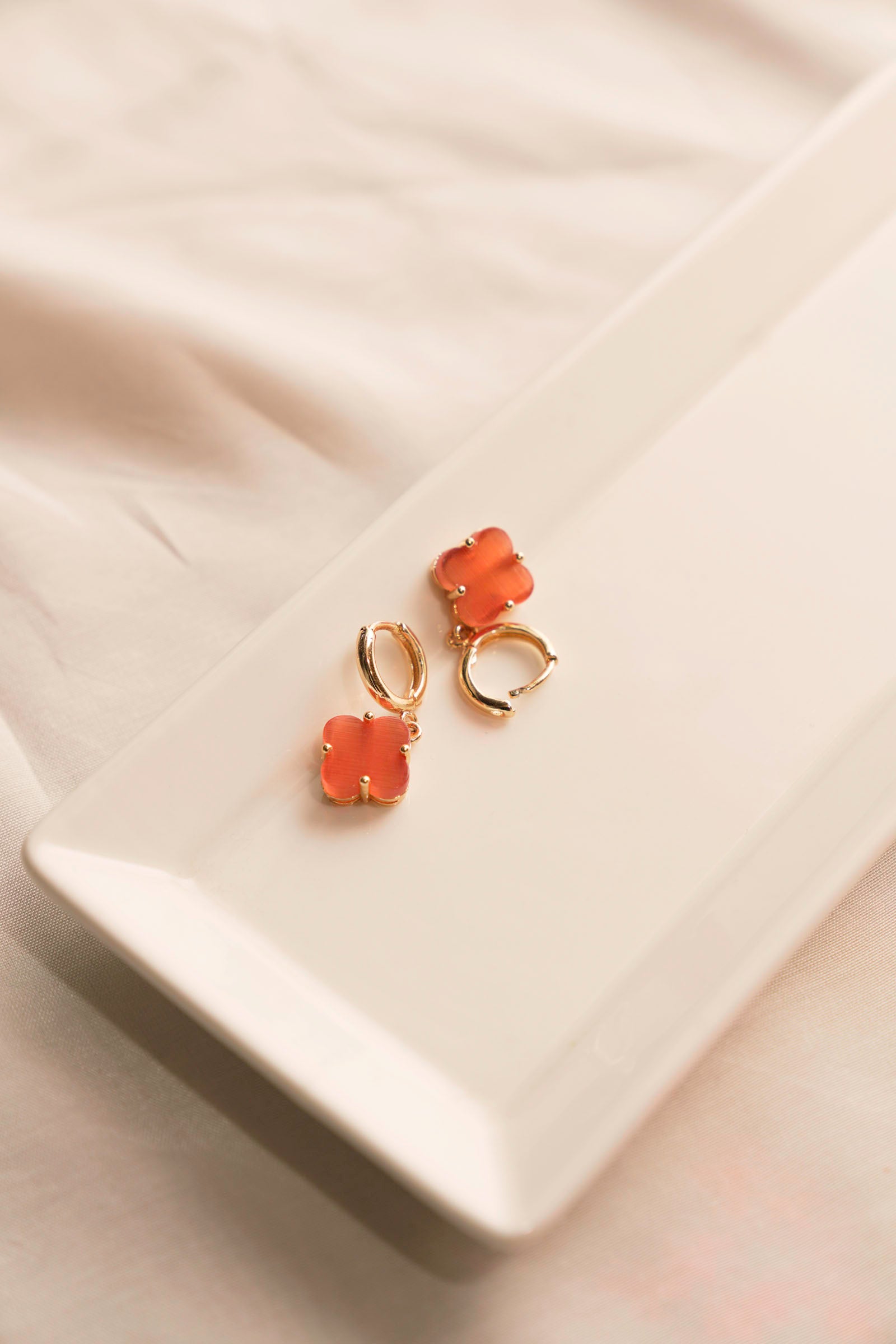 Orange Earrings Beyond East Official