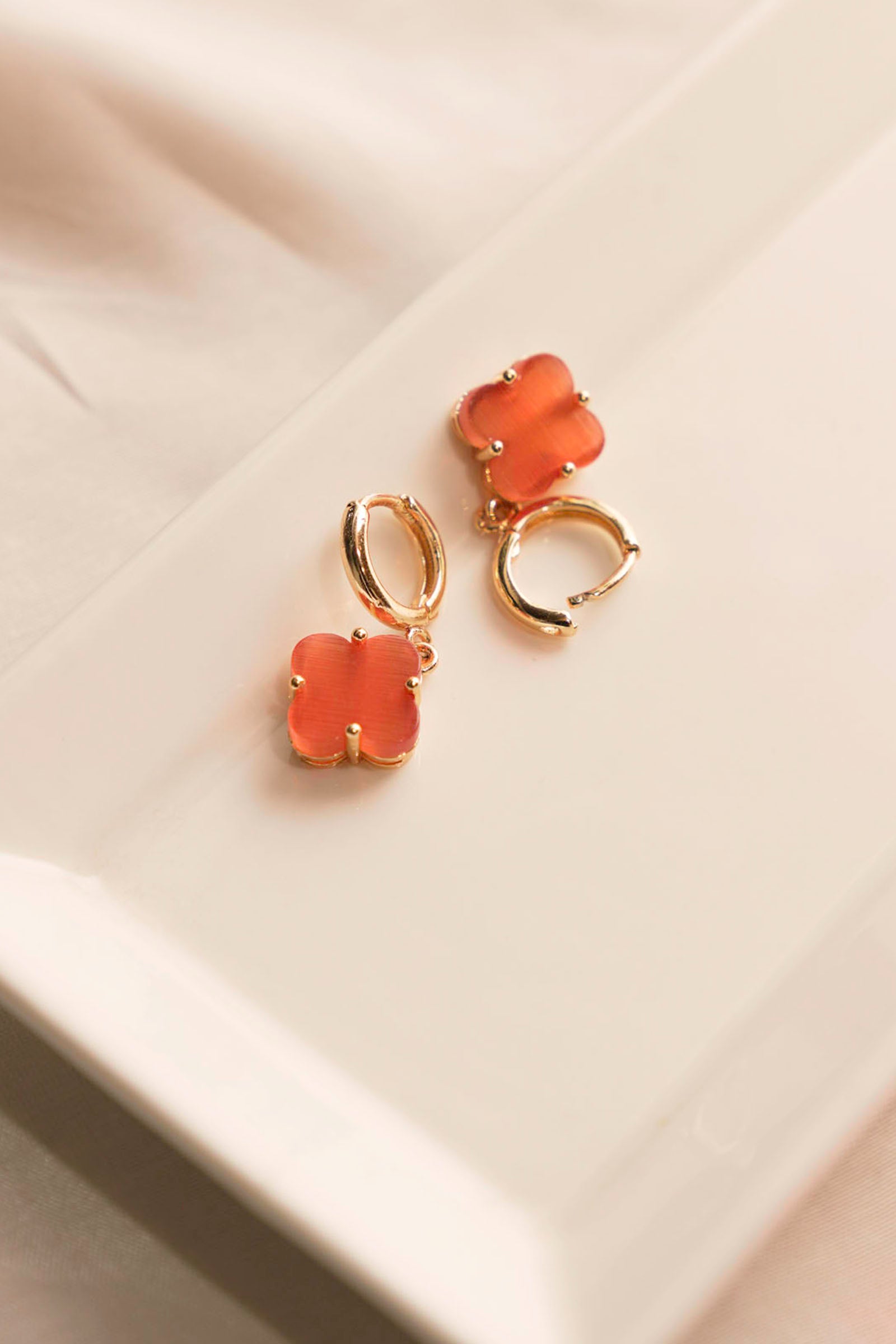 Orange Earrings Beyond East Official