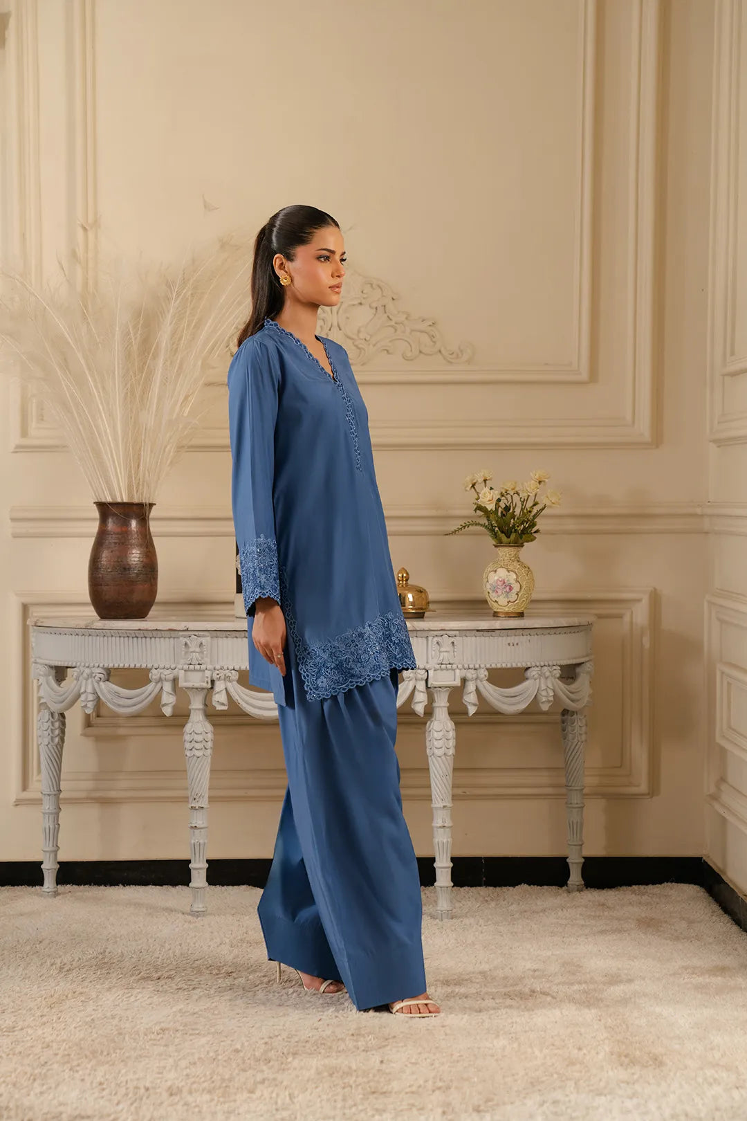 2 Piece Embroidered Suit Pret Fall - 25