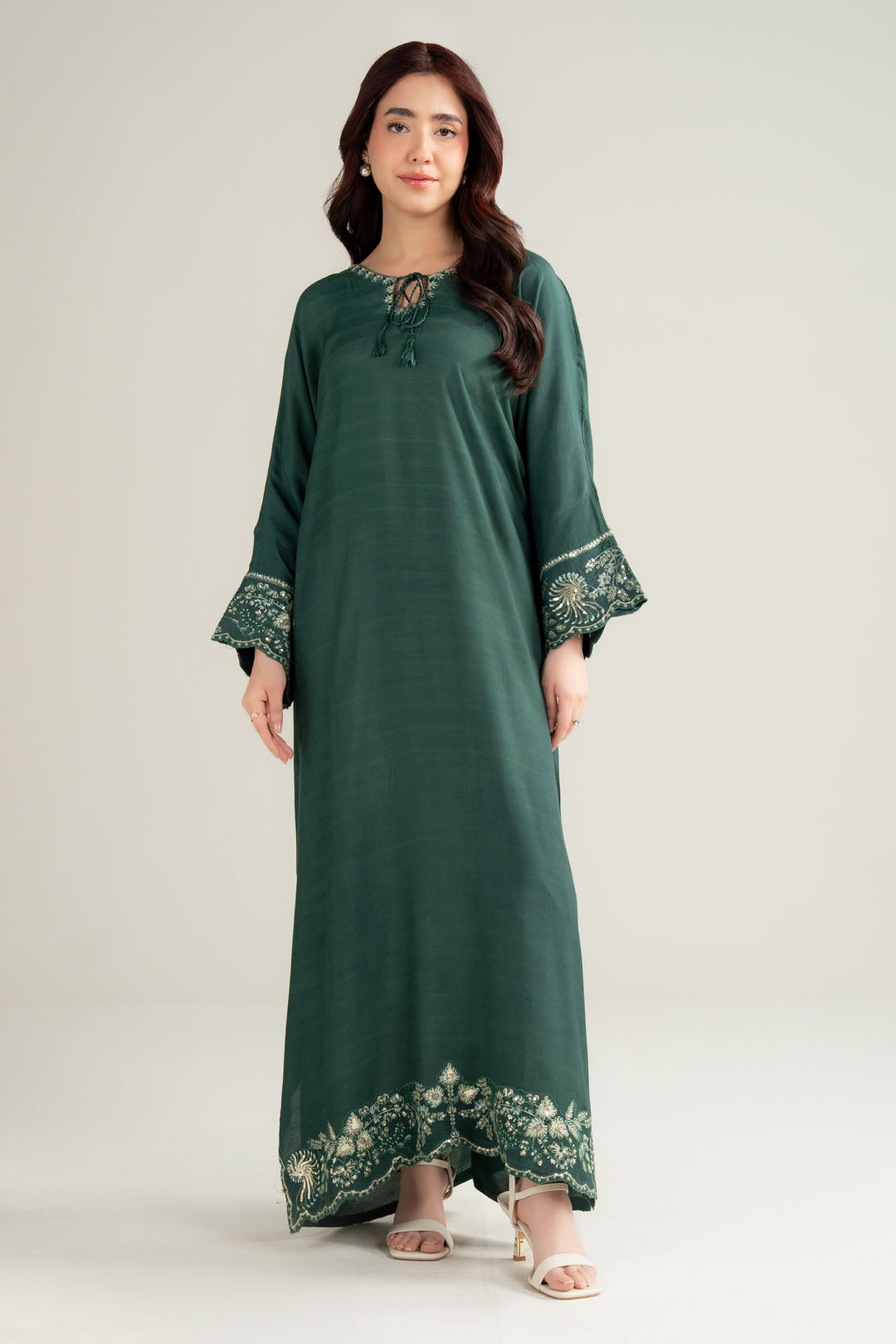 1 Piece Silk Kaftan Pret SS - 26