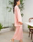 Light pink wide-leg lawn trousers - matching 2-piece suit - Beyond East Pakistan