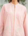 Light pink embroidered lawn 2-piece suit women full length - Beyond East summer pret