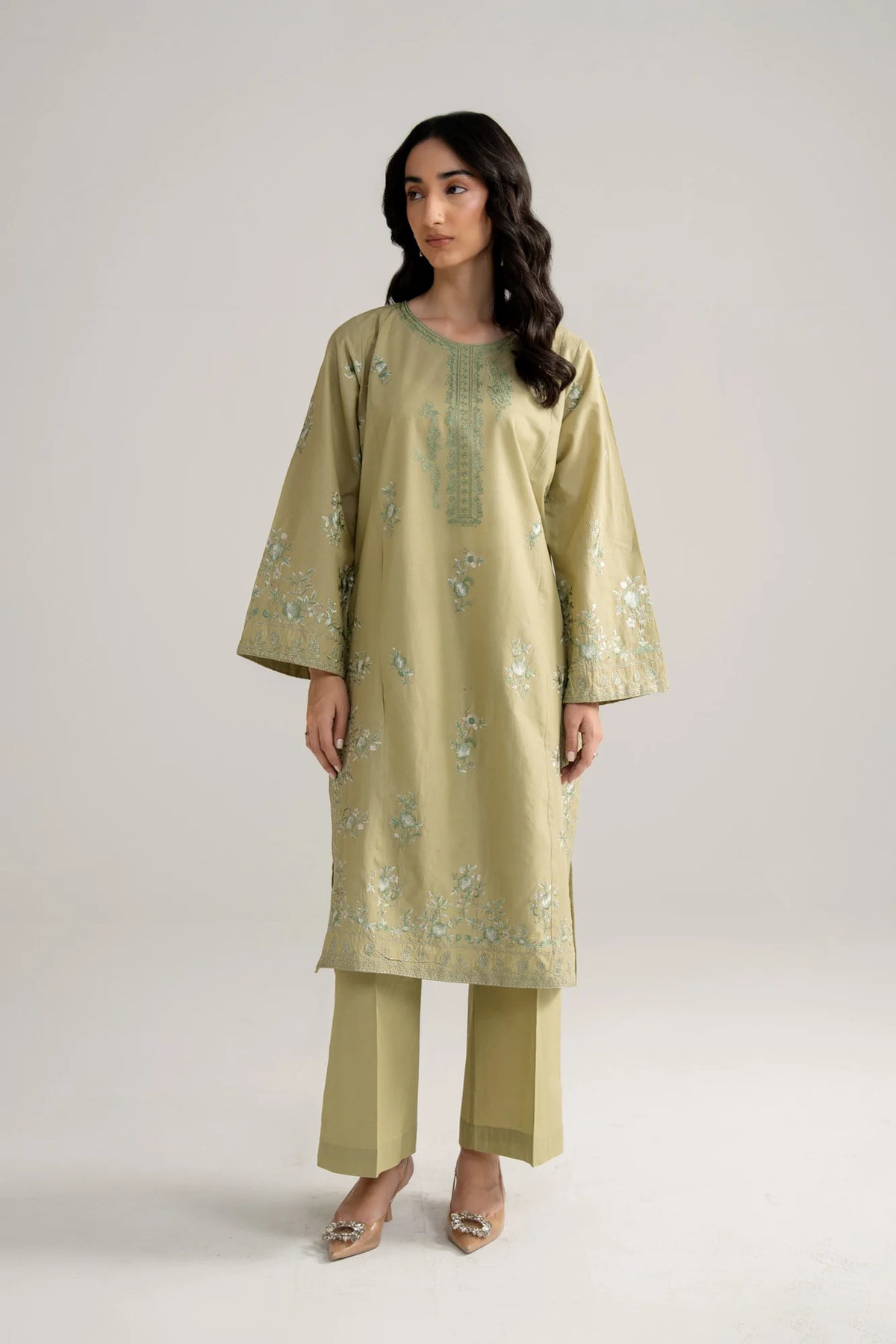 2 Piece Embroidered Lawn Suit Pret SS - 26