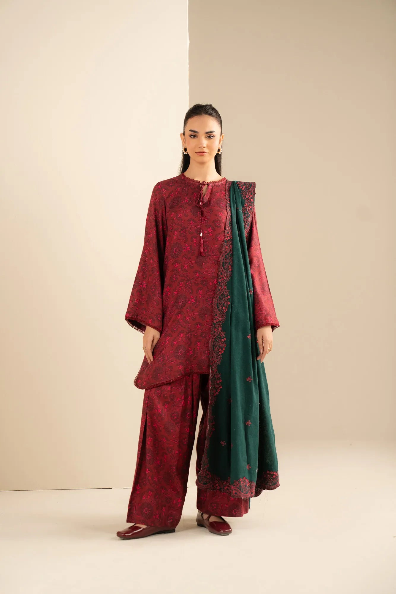 3 Piece Printed Marina Suit Unstitched Fall - 25