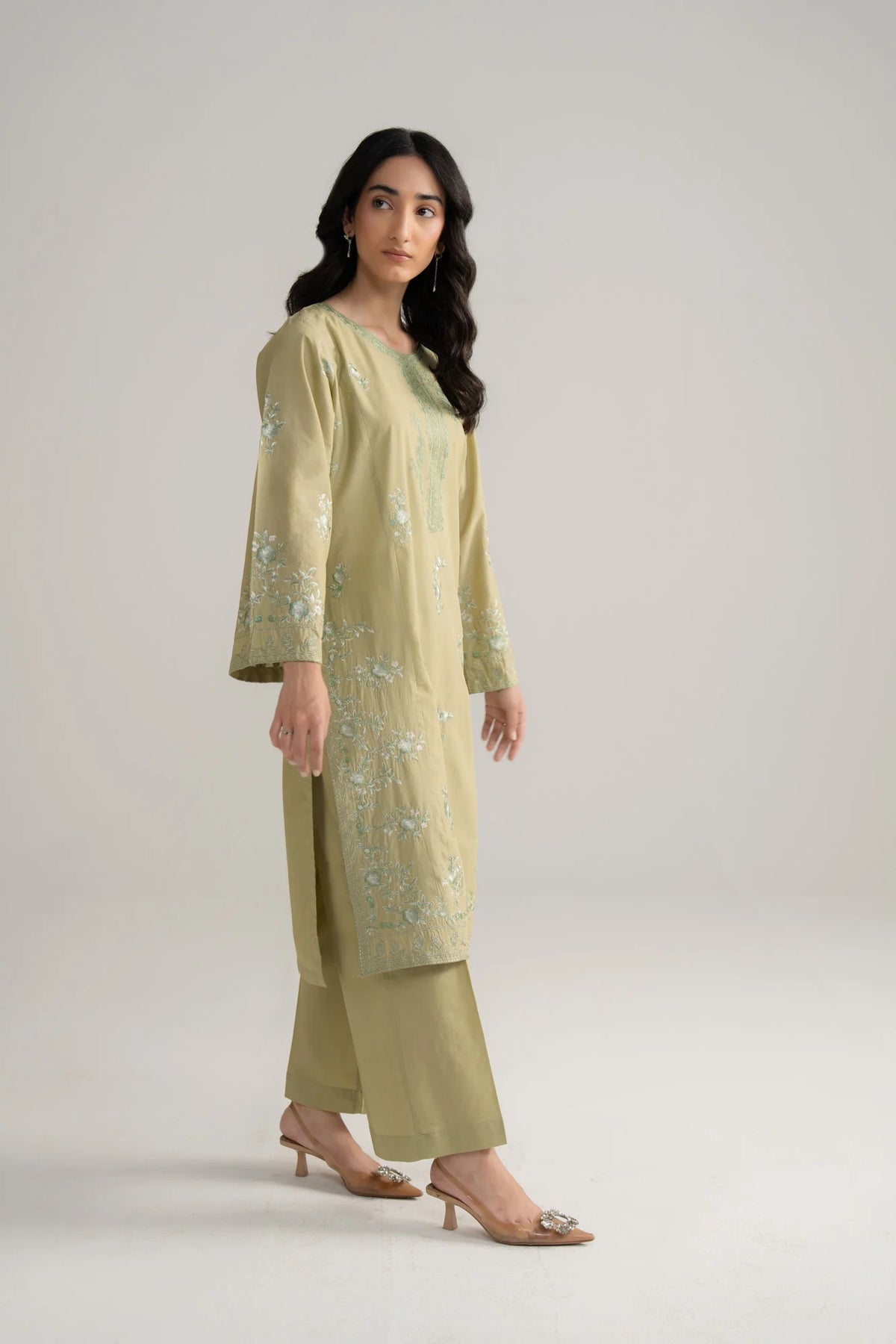 2 Piece Embroidered Lawn Suit Pret SS - 26