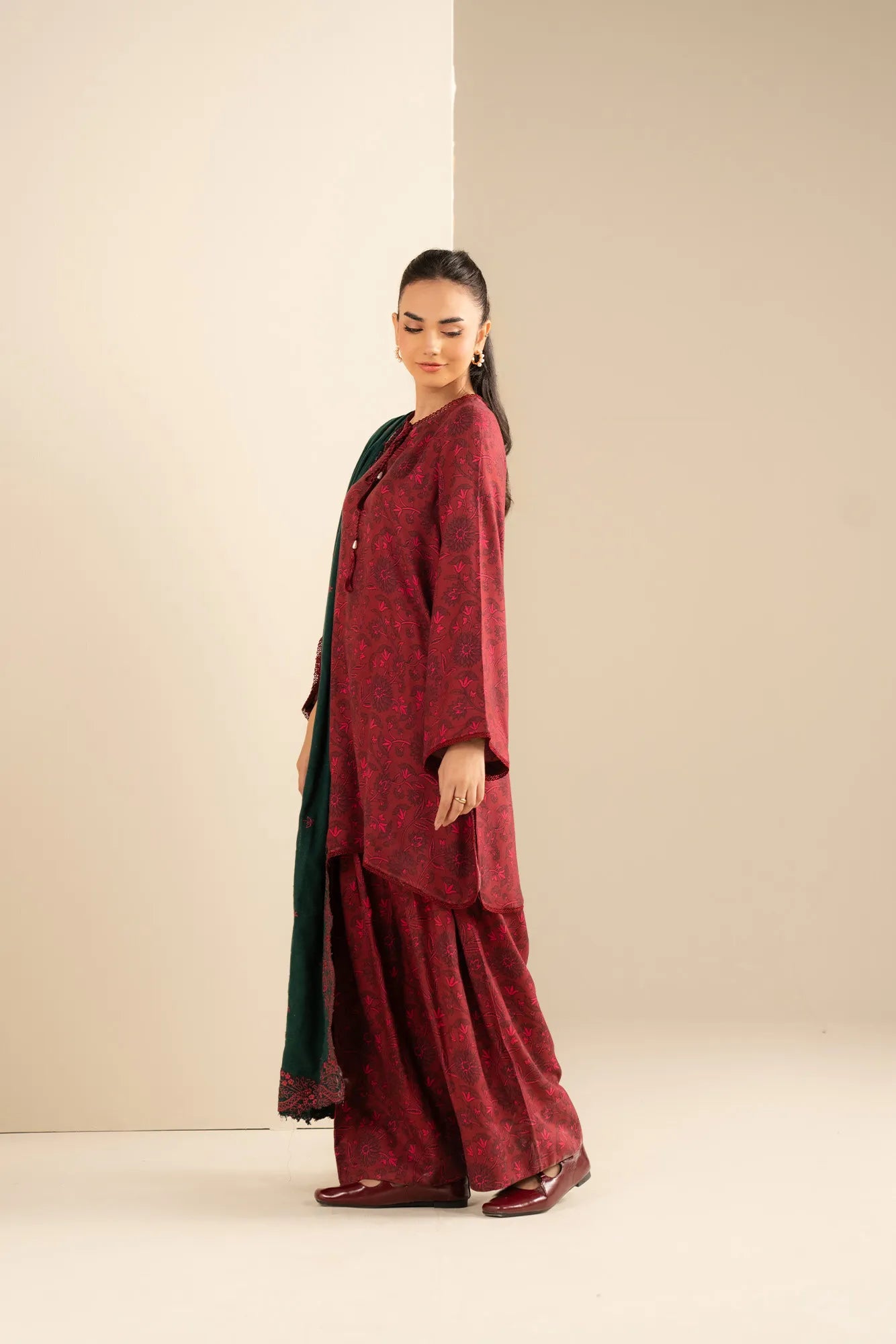 3 Piece Printed Marina Suit Unstitched Fall - 25