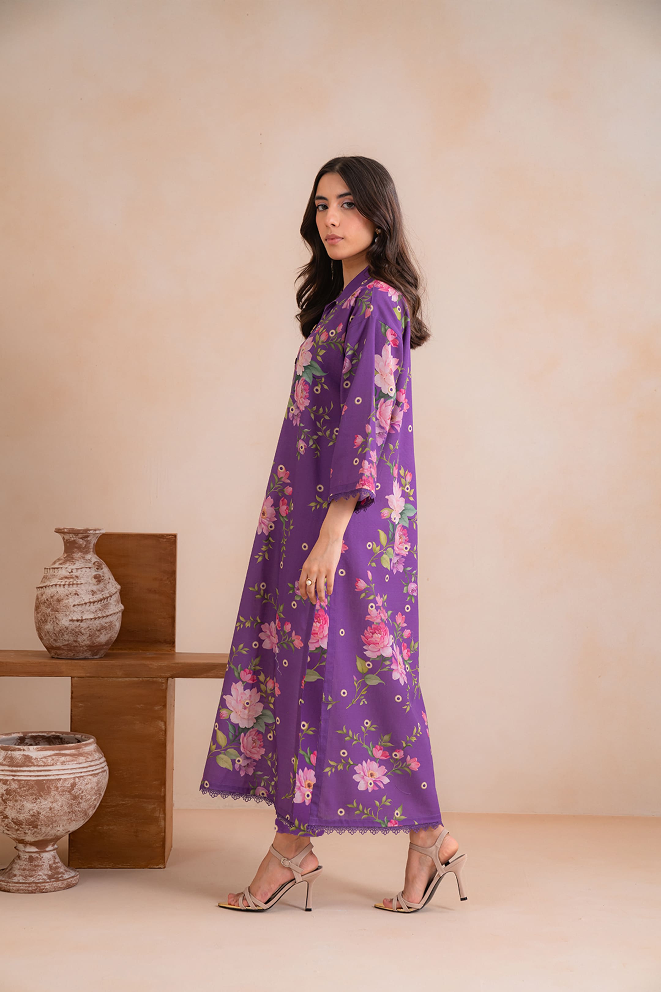 2 Piece Printed Khaddar Suit Unstitched Winter-24
