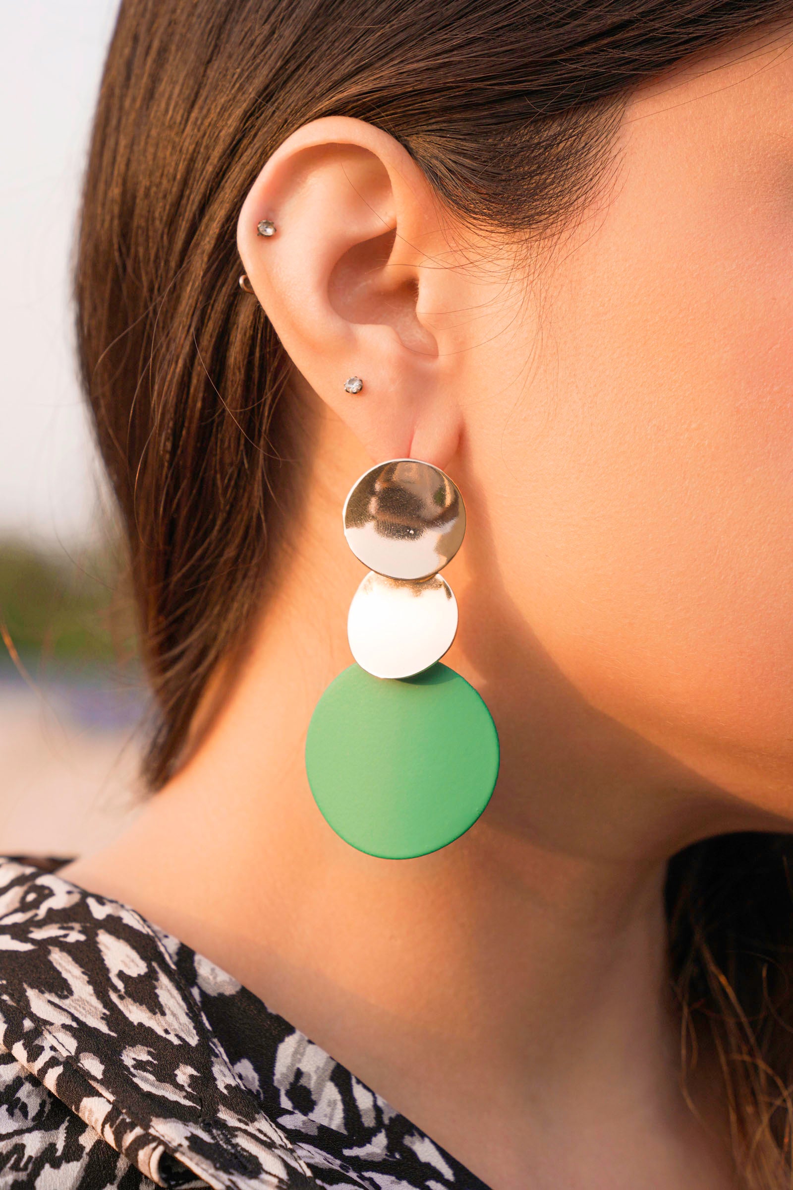 Two Tone Earrings Beyond East Official