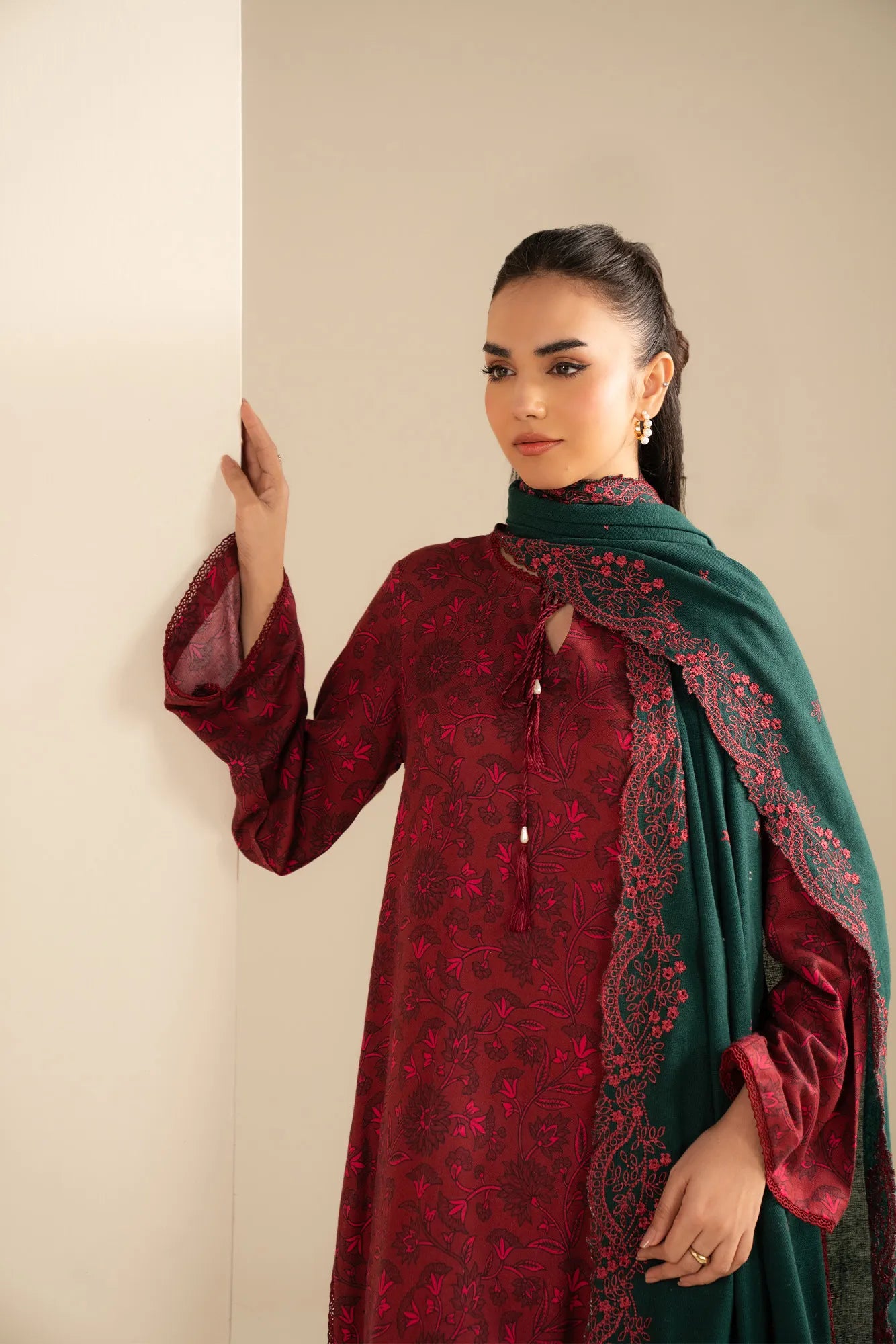 3 Piece Printed Marina Suit Unstitched Fall - 25