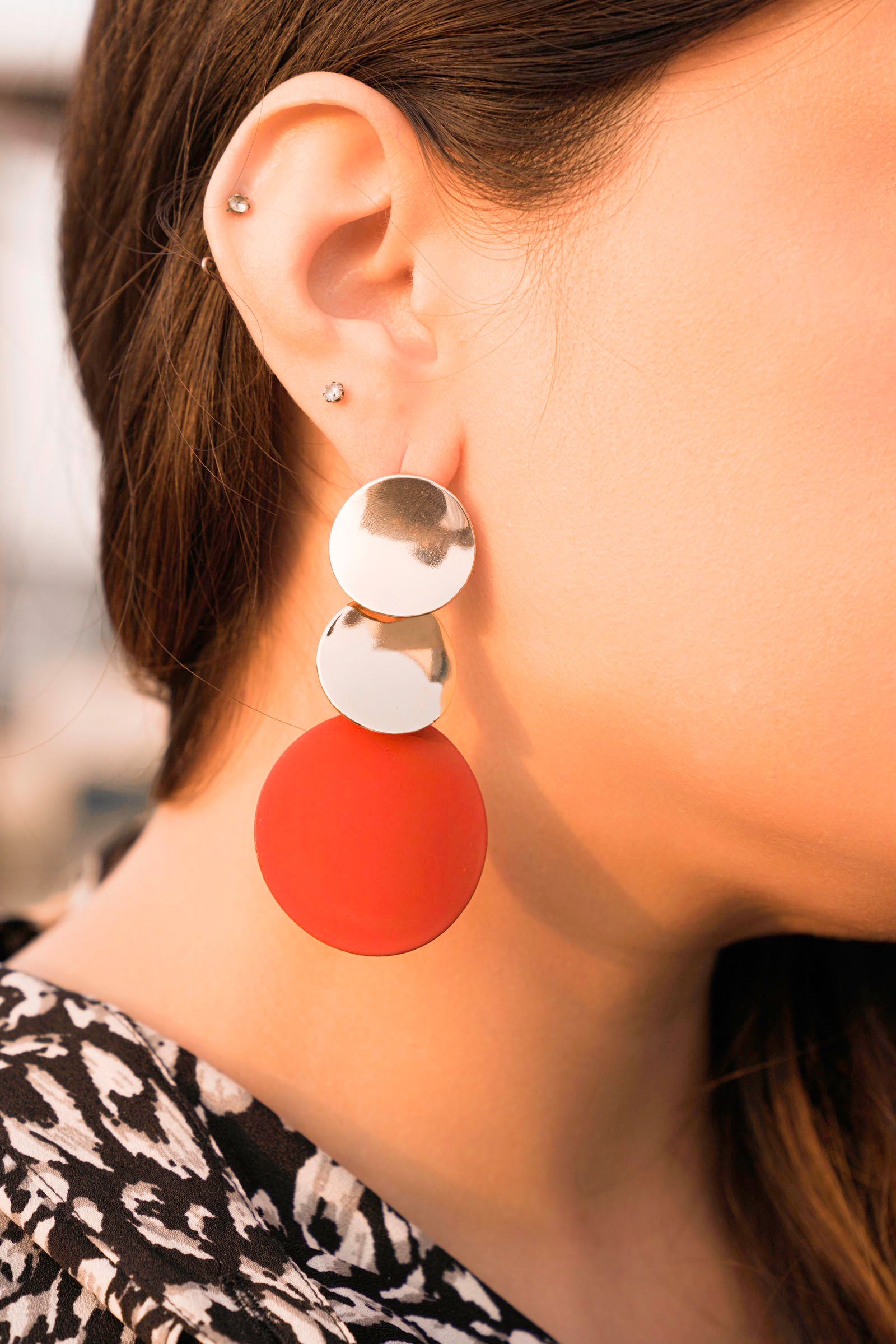 Two Tone Earrings Beyond East Official