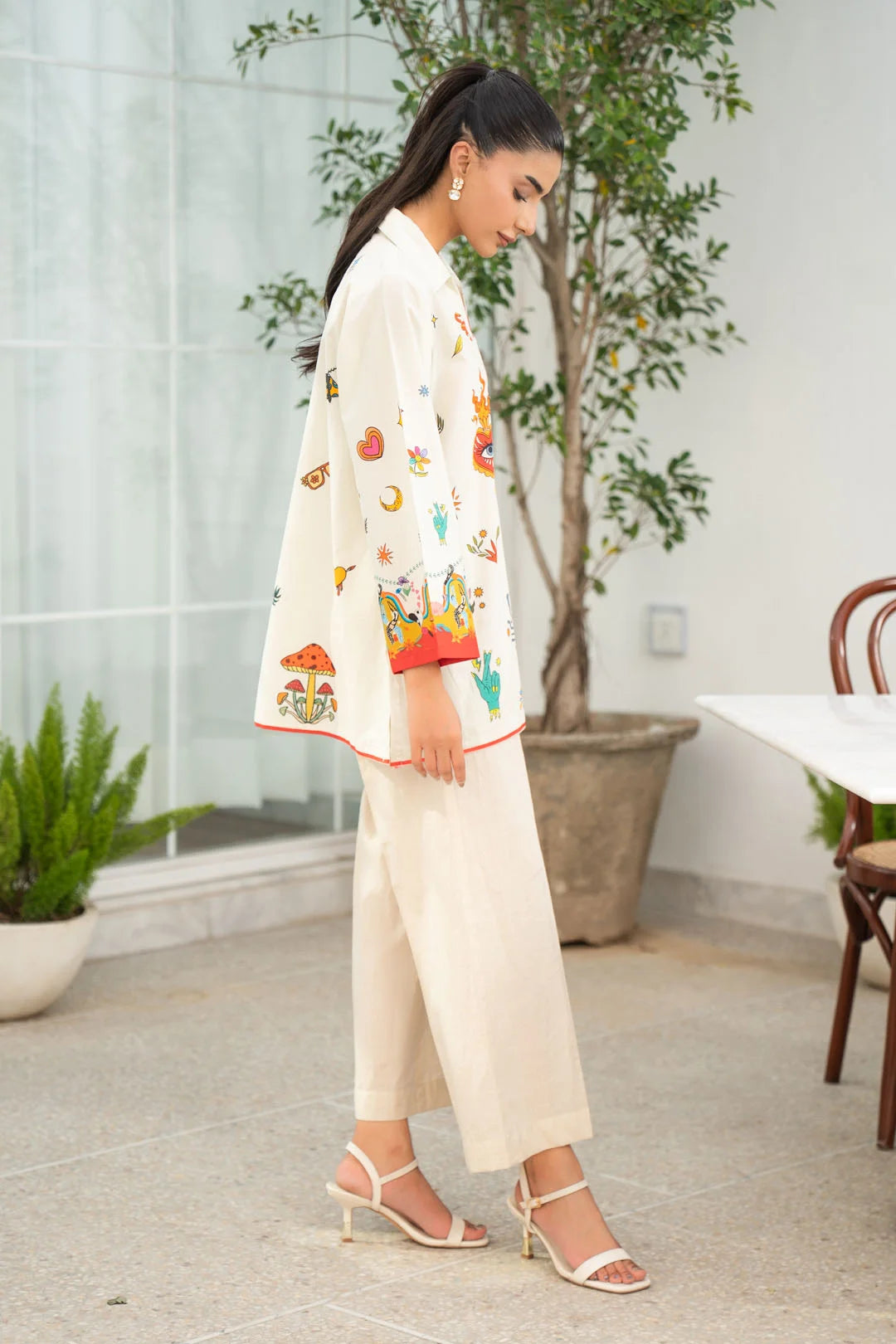 1 Piece Printed Cambric Shirt Pret SS - 26