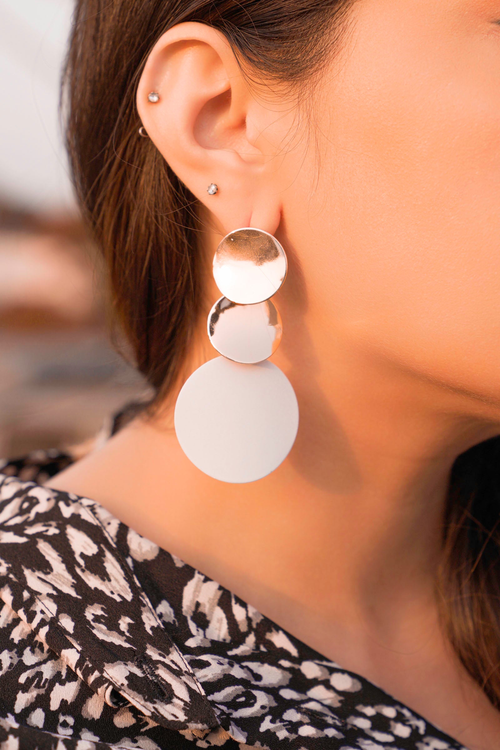 Two Tone Earrings Beyond East Official