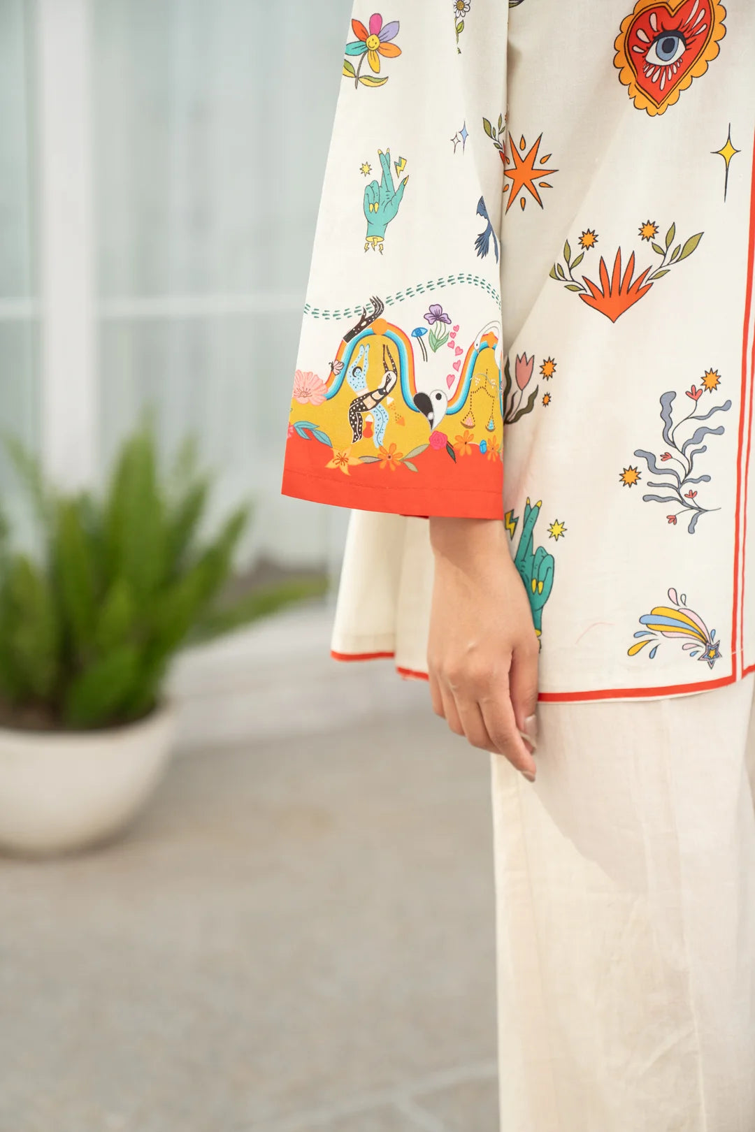 1 Piece Printed Cambric Shirt Pret SS - 26