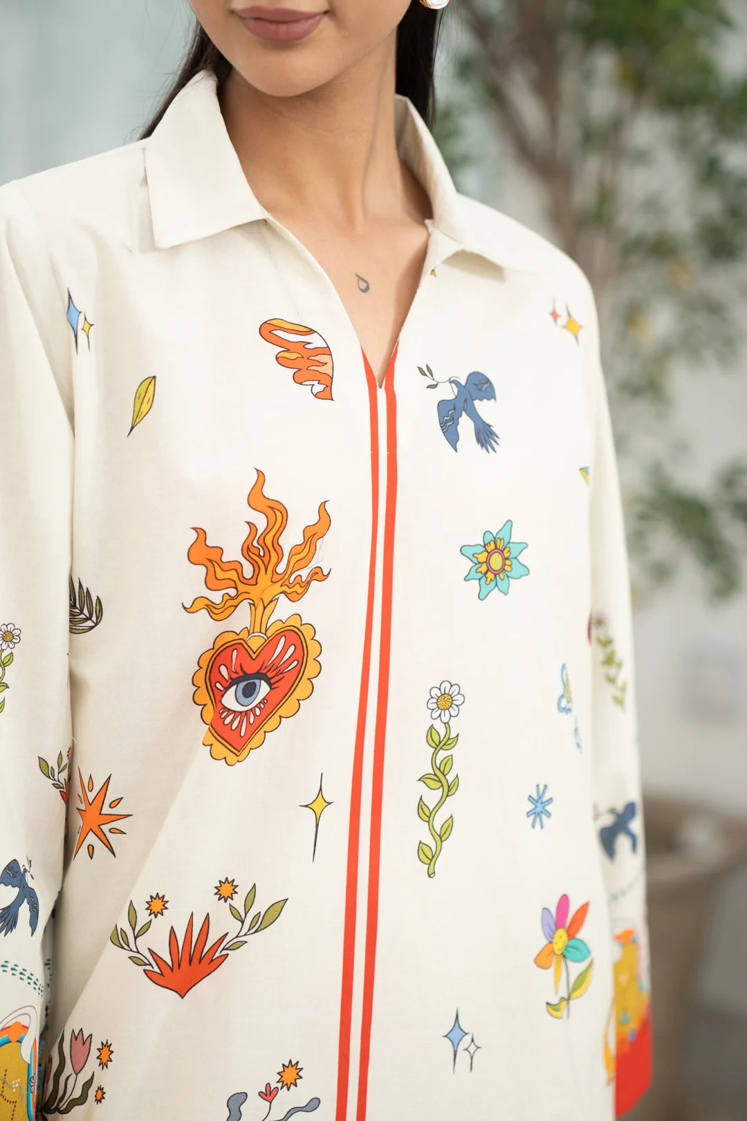 1 Piece Printed Cambric Shirt Pret SS - 26