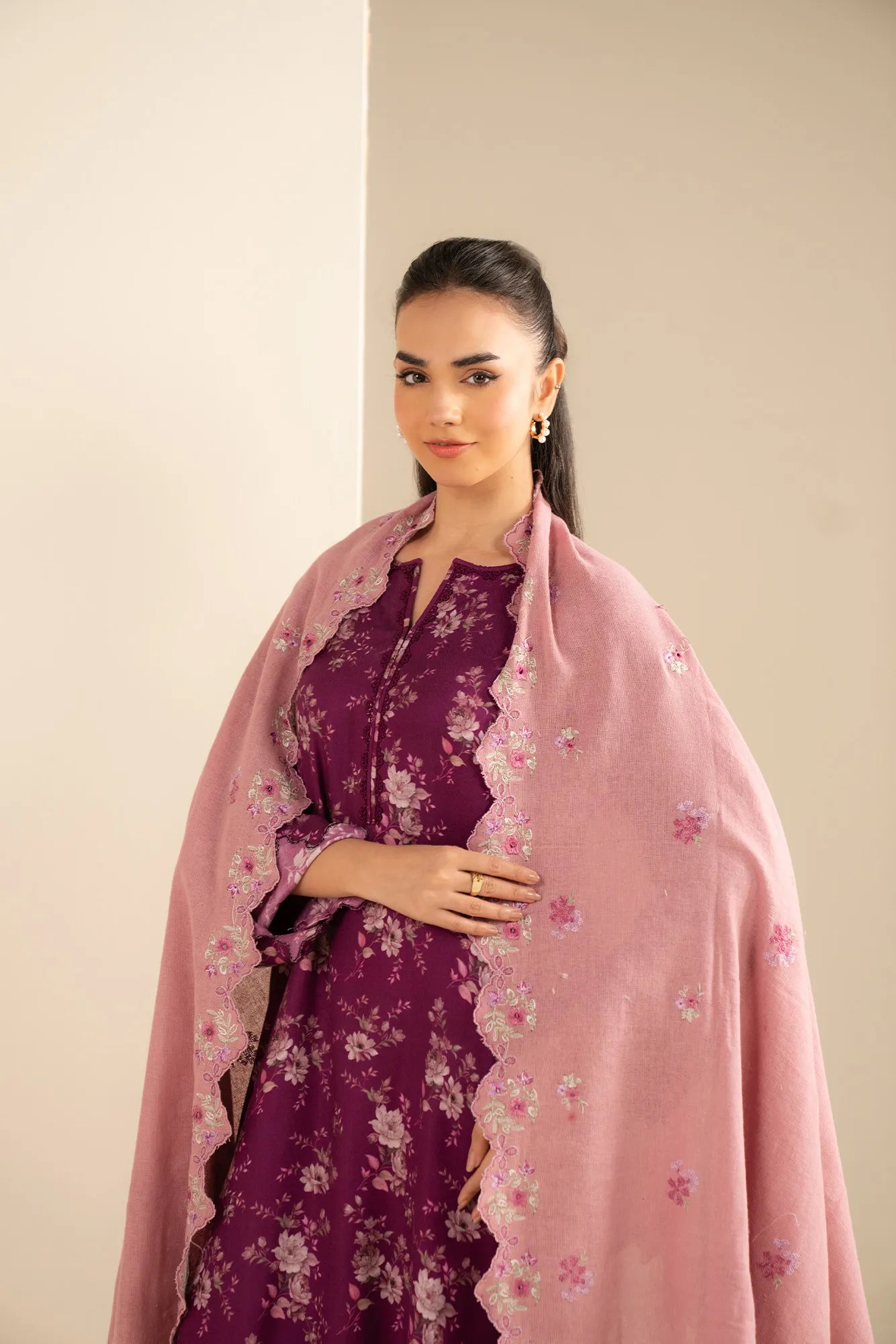 3 Piece Printed Marina Suit Unstitched Fall - 25