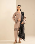 3 Piece Embroidered Khaddar Suit Unstitched Fall - 25