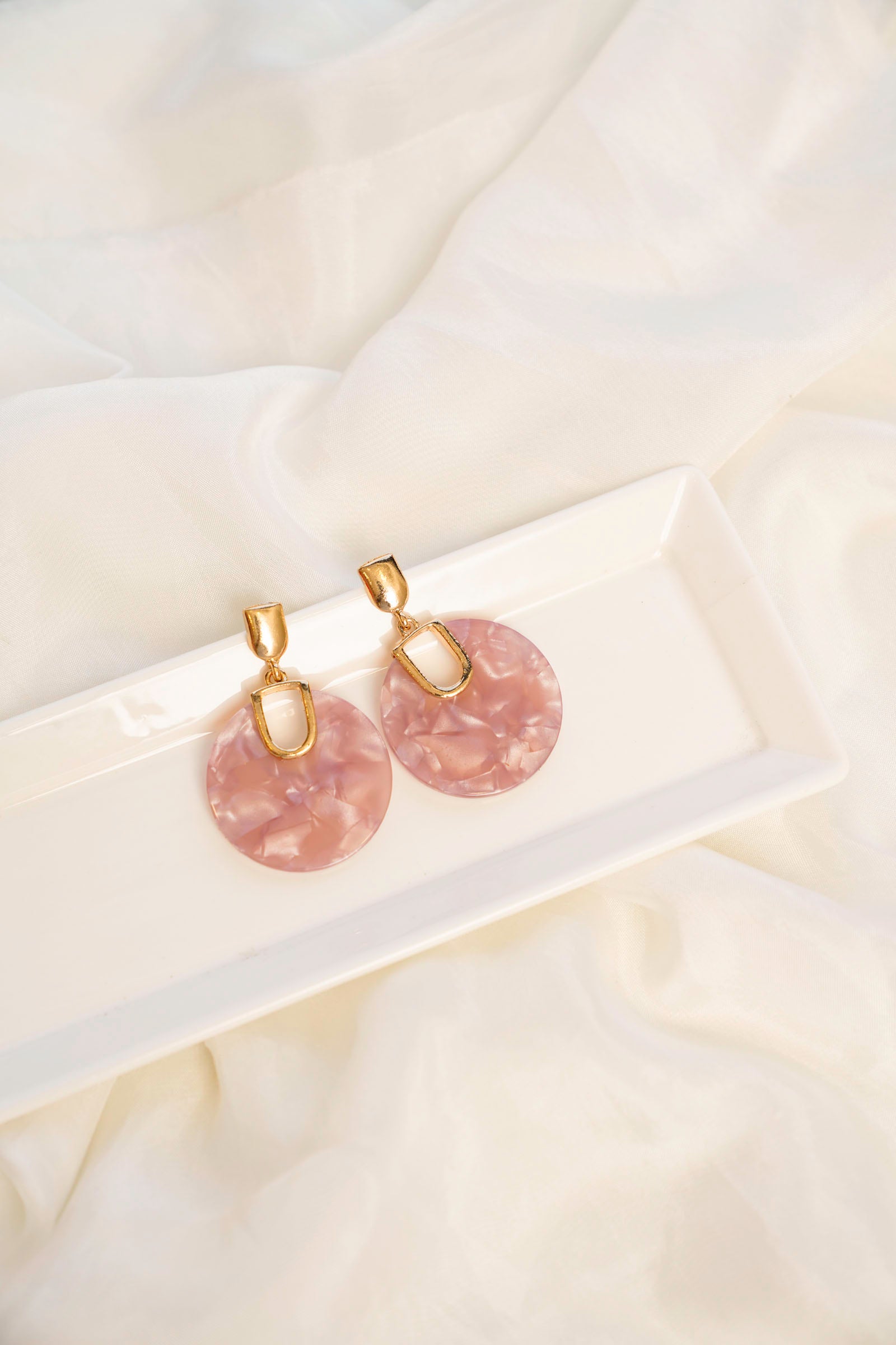 Pink Drop Earrings Beyond East Official