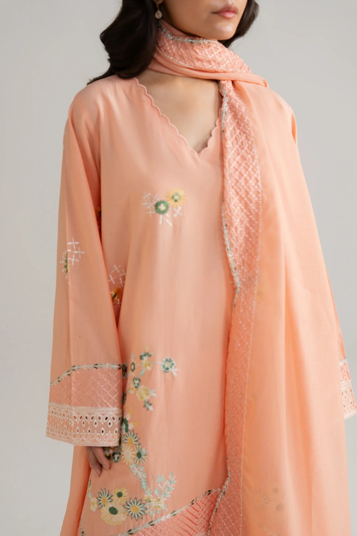 3 Piece Embroidered Lawn Suit