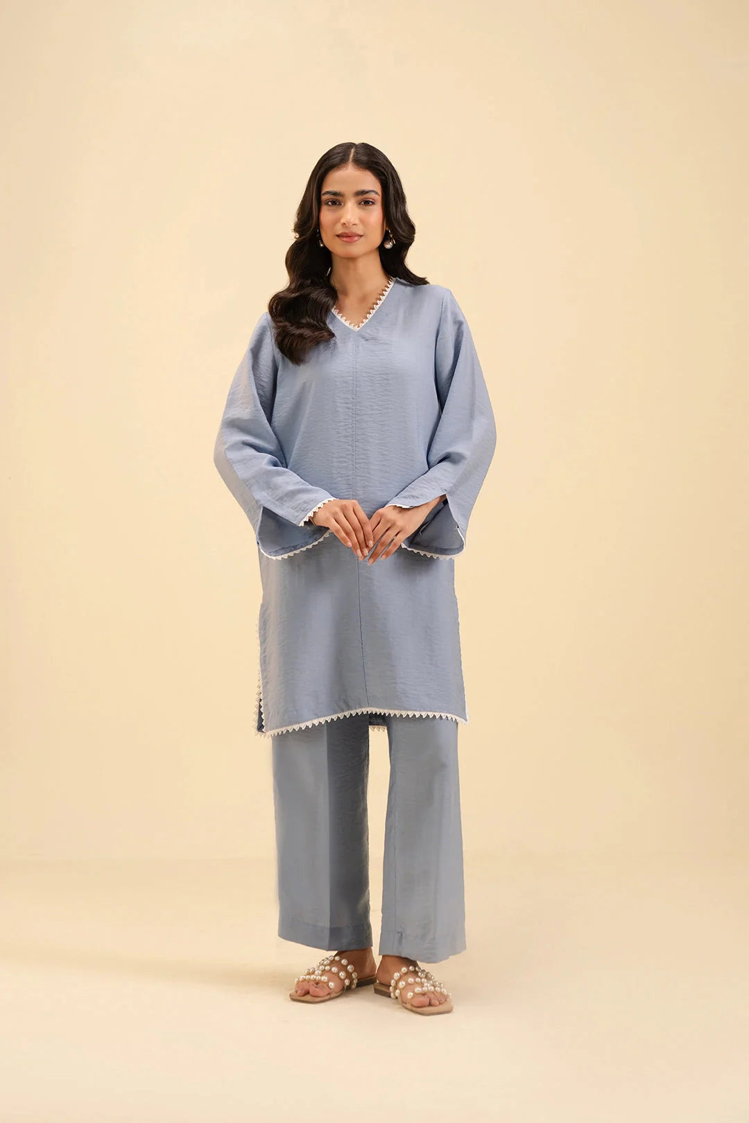 2 Piece Solid Suit Pret SS - 25