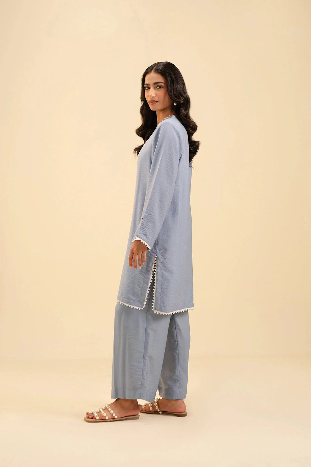 2 Piece Solid Suit Pret SS - 25
