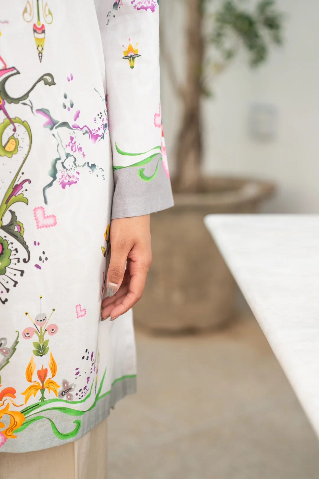 1 Piece Printed Cambric Shirt Pret SS - 26