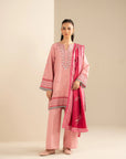 3 Piece Embroidered Khaddar Suit Unstitched Fall - 25