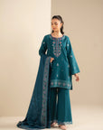 3 Piece Embroidered Khaddar Suit Unstitched Fall - 25