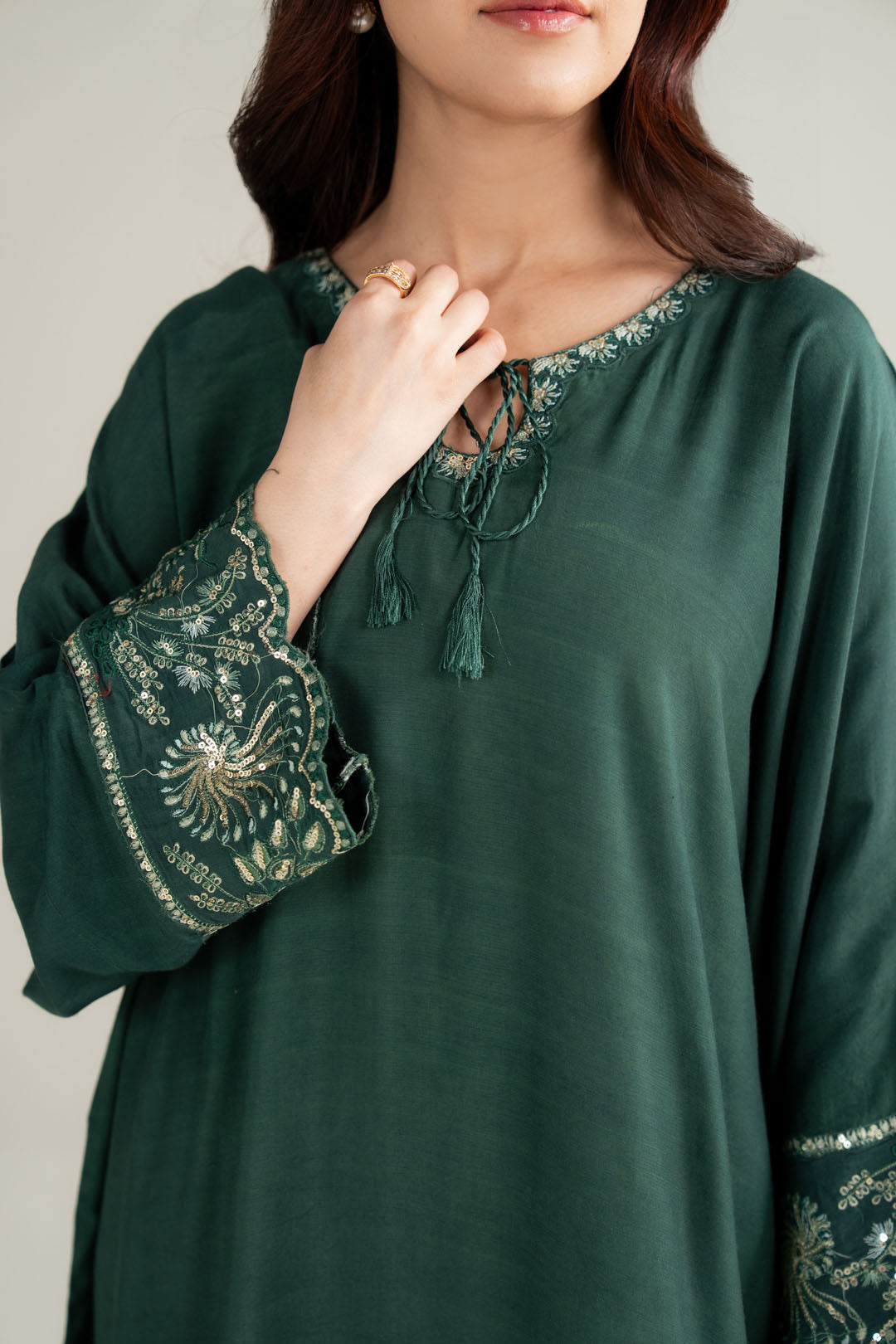 1 Piece Silk Kaftan Pret SS - 26