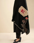 1 Piece Embroidered Yarn Dyed Shawl