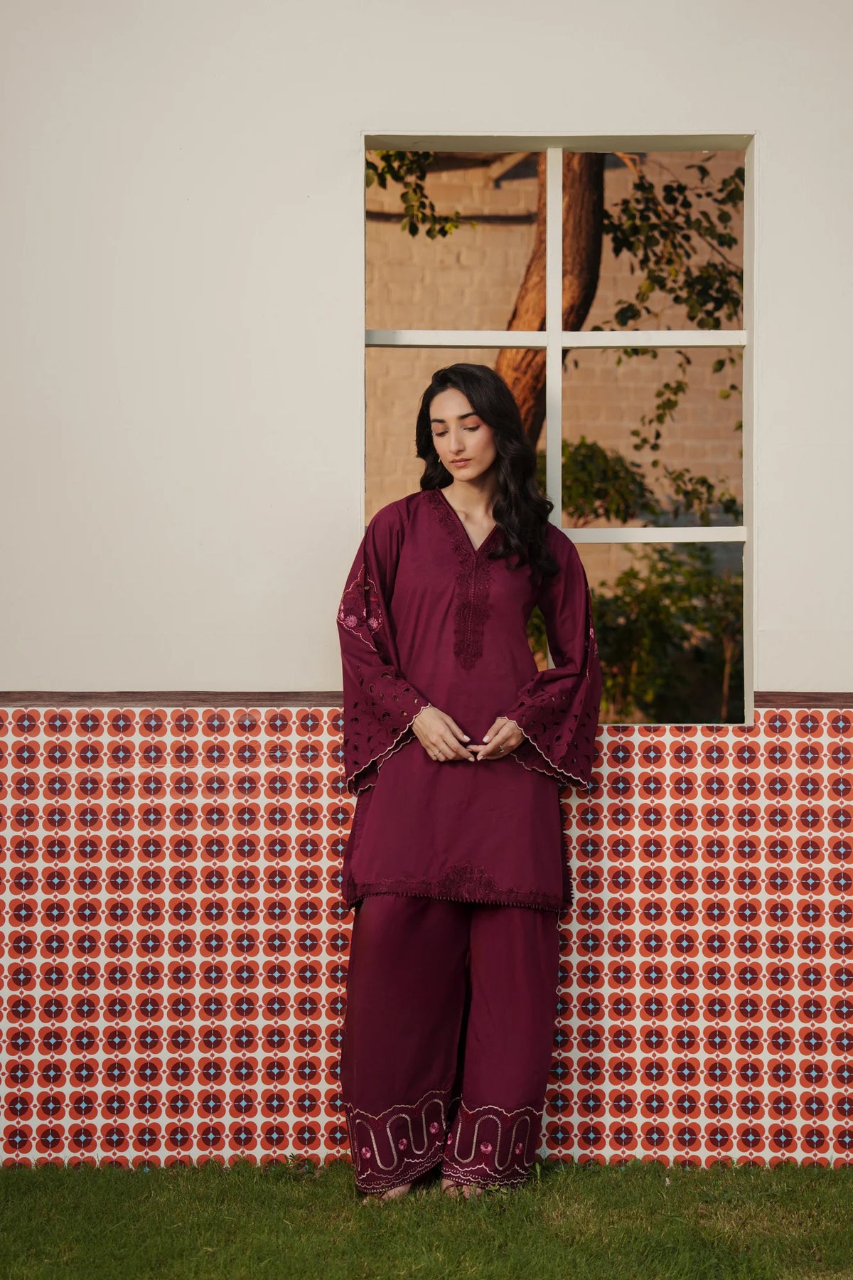 2 Piece Embroidered Lawn Suit Pret SS - 26