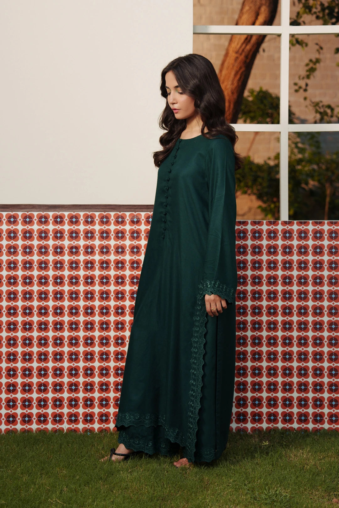 2 Piece Embroidered Suit