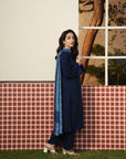 3 Piece Embroidered Karandi Suit Pret SS - 26