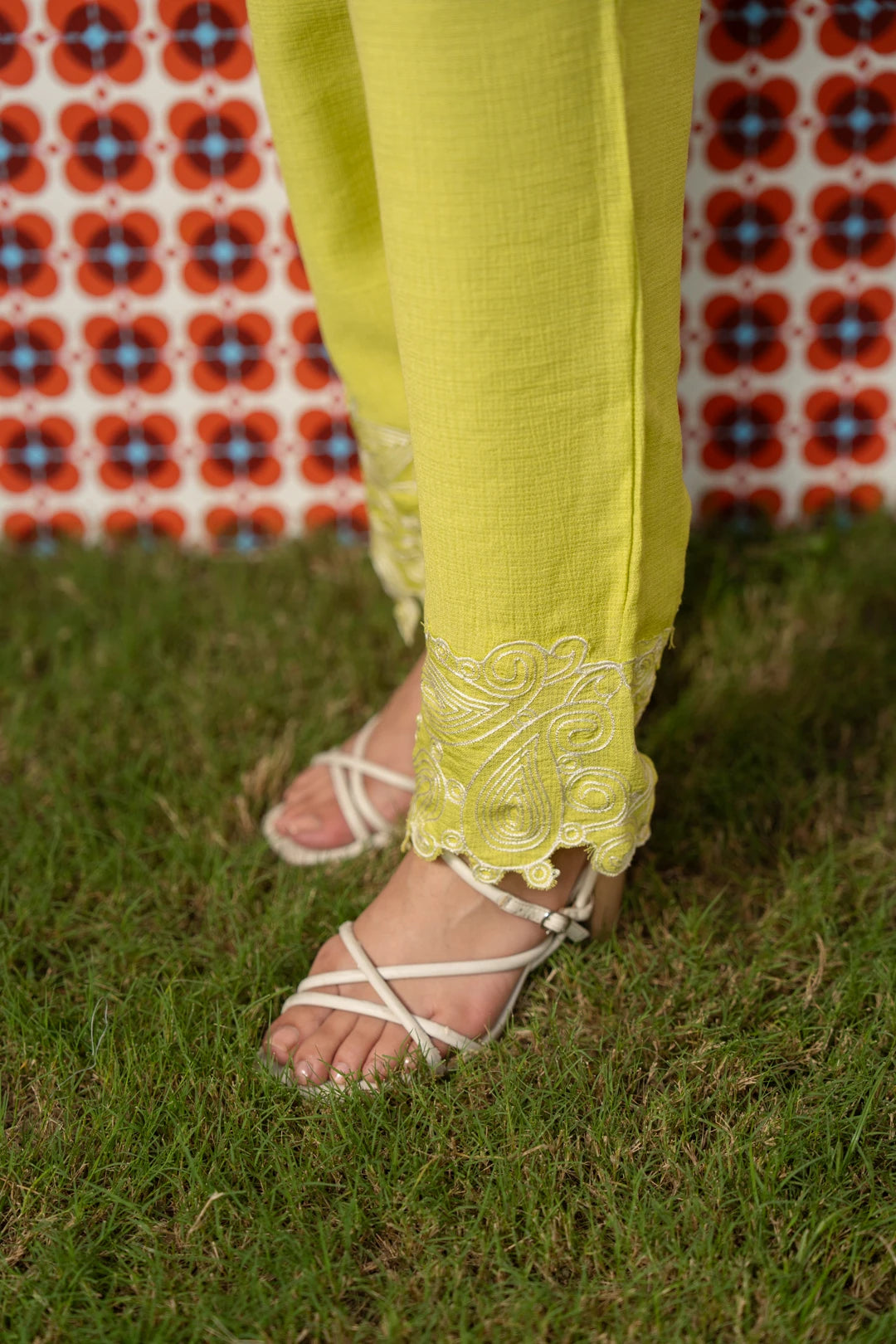 2 Piece Embroidered Suit
