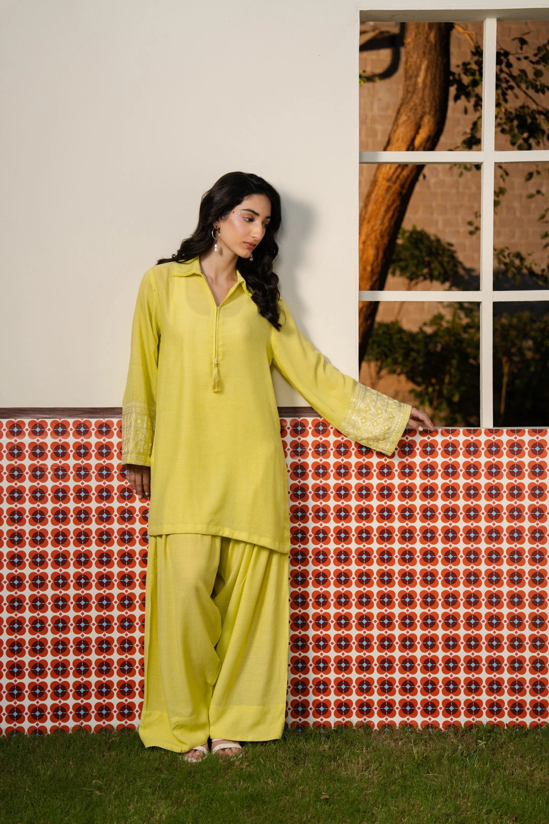 2 Piece Emrboidered Suit