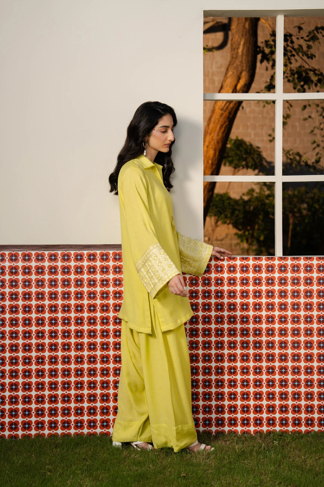 2 Piece Emrboidered Suit