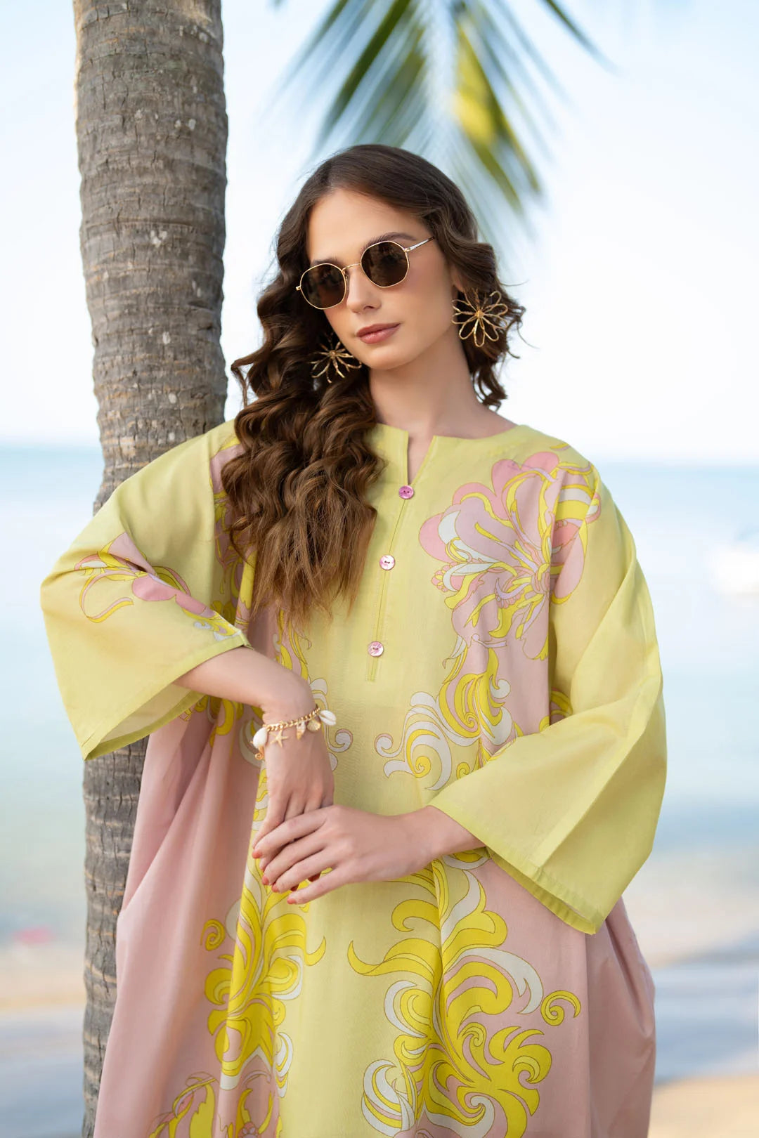 1 Piece Printed Lawn Kaftan Pret SS - 26