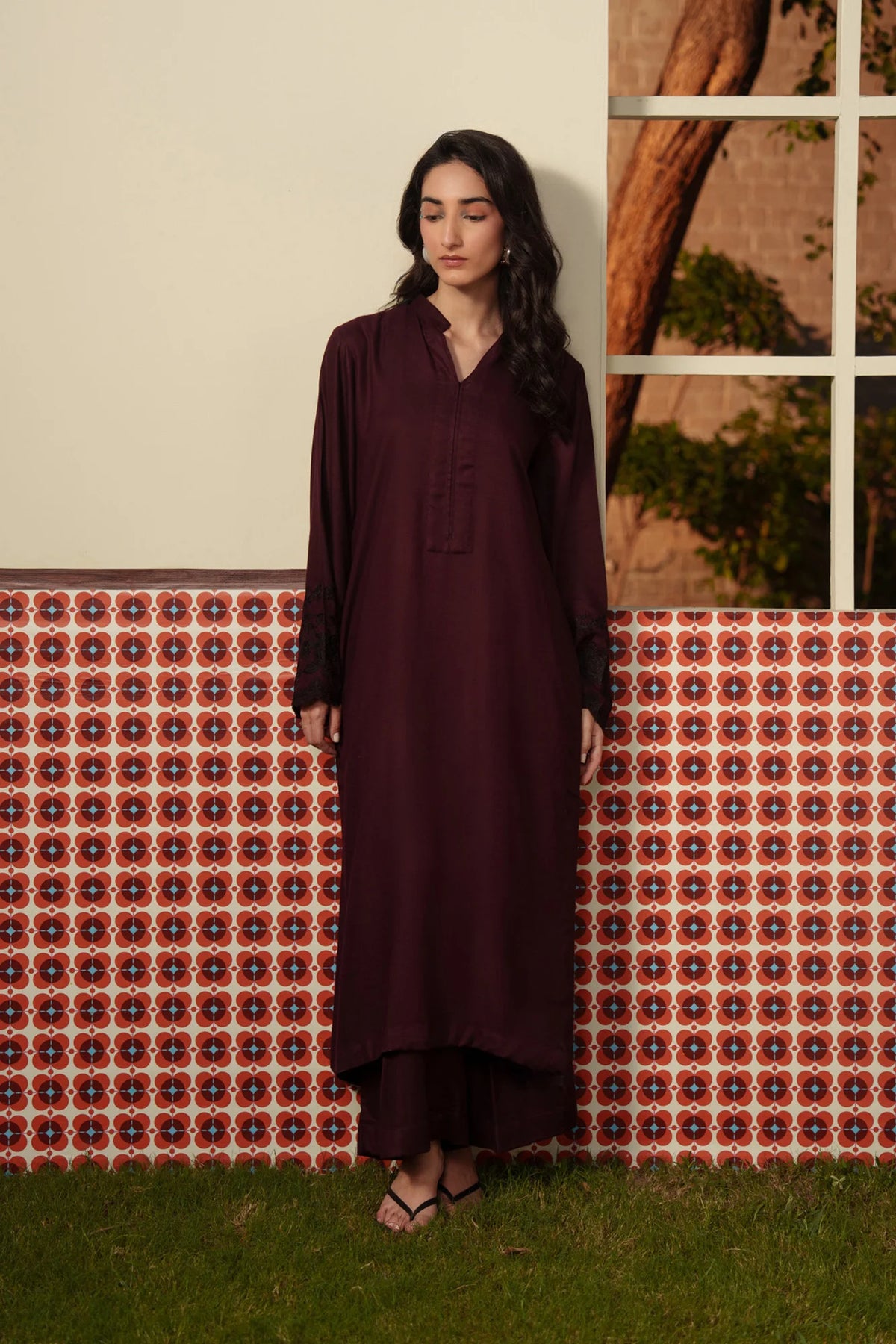 2 Piece Embroidered Marina Suit Pret SS - 26