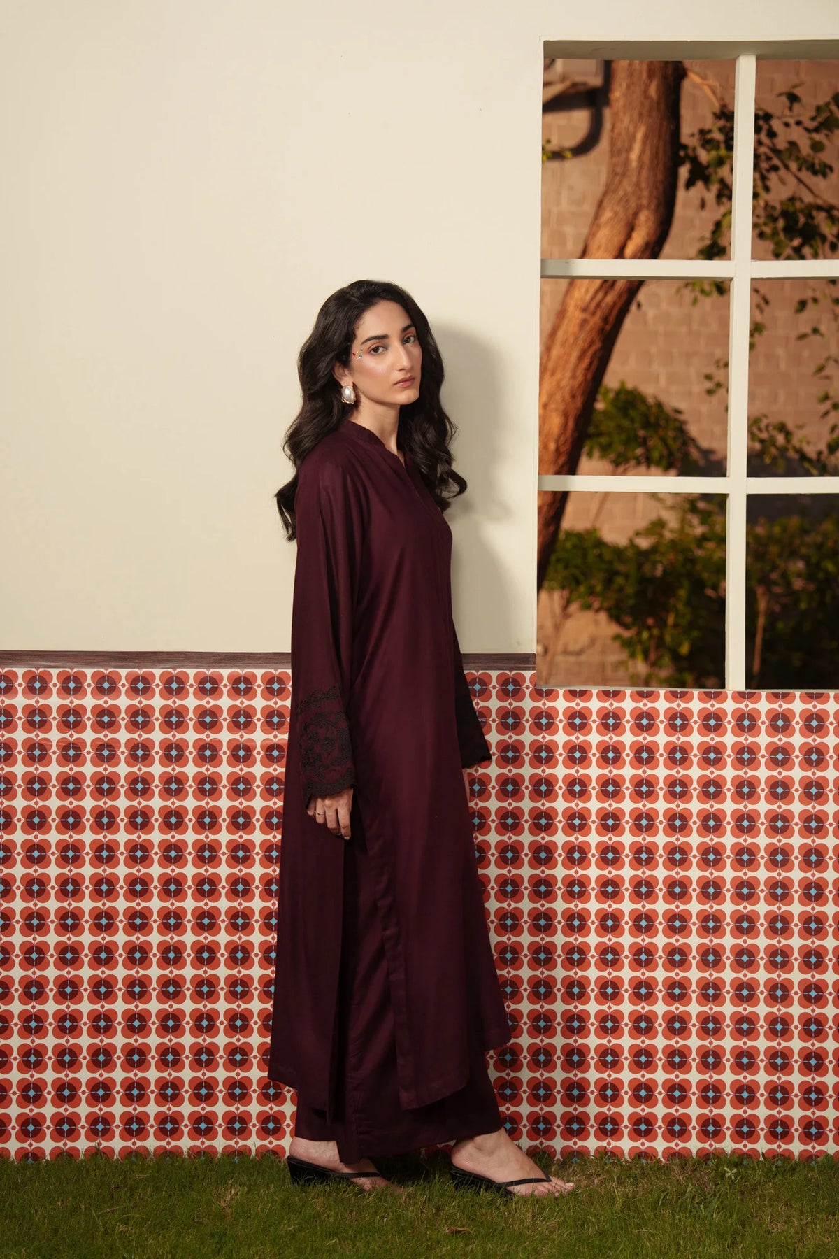 2 Piece Embroidered Marina Suit Pret SS - 26