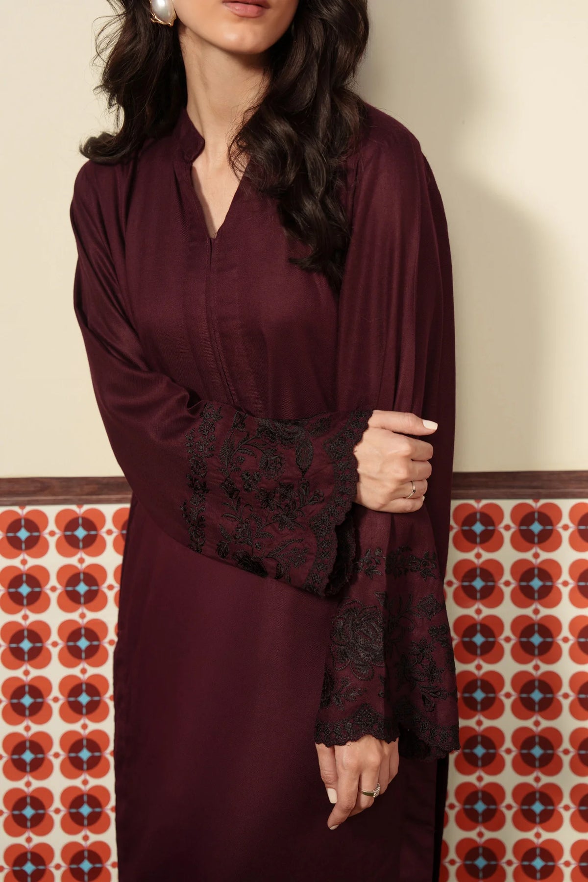 2 Piece Embroidered Marina Suit Pret SS - 26