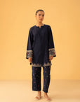 1 Piece Embroidered Blended Shirt